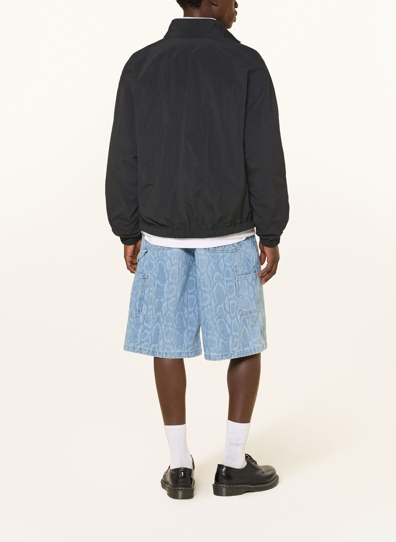 carhartt WIP Short en jean SNAKE NIXON: 3R335 Snake Camo, Blue, bleached