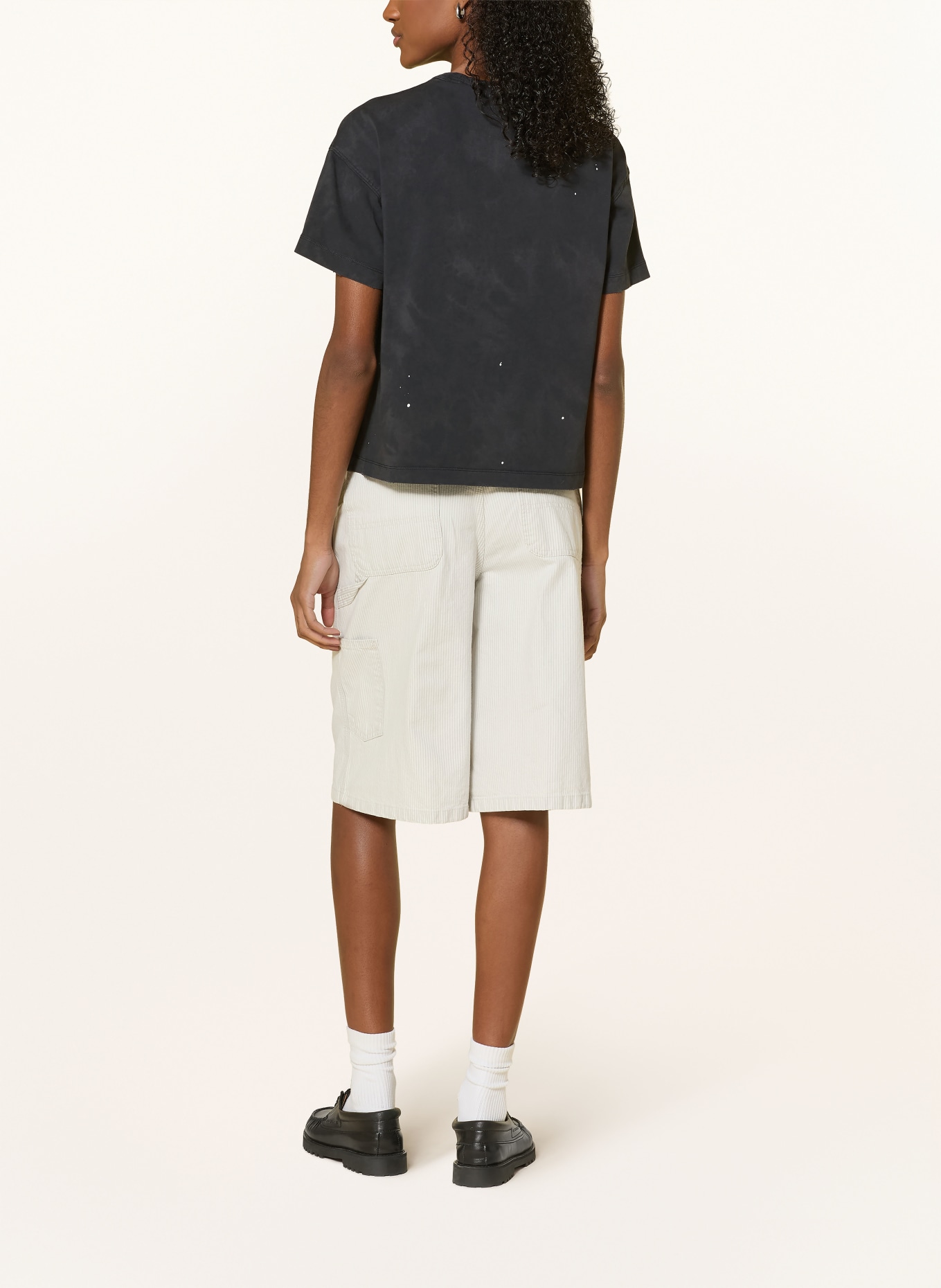 carhartt WIP T-shirt PAINTER: ZWART / CRÈME