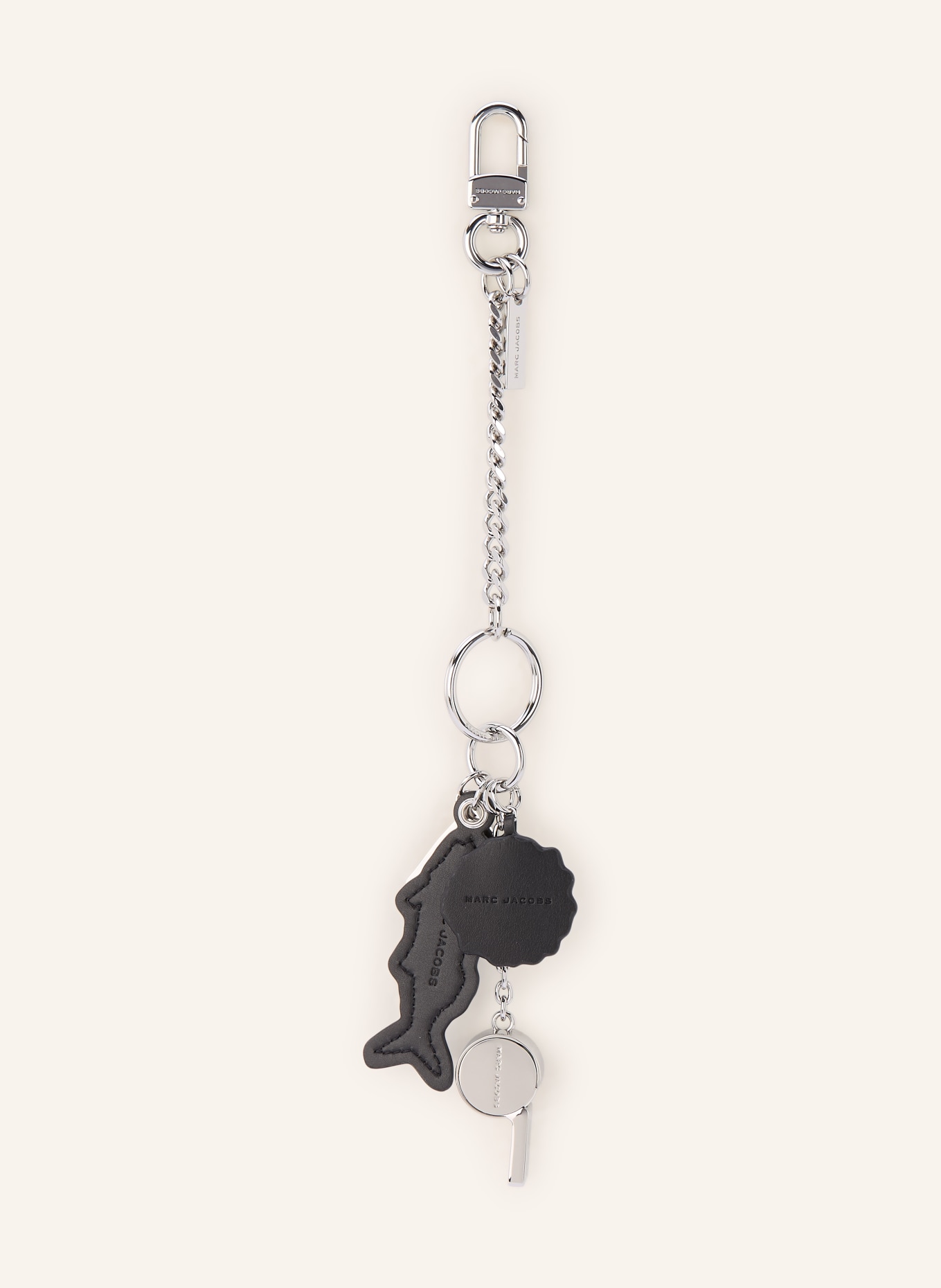 MARC JACOBS Taschenanhänger THE CLUSTER CHARM: SILBER / GELB / BLAU