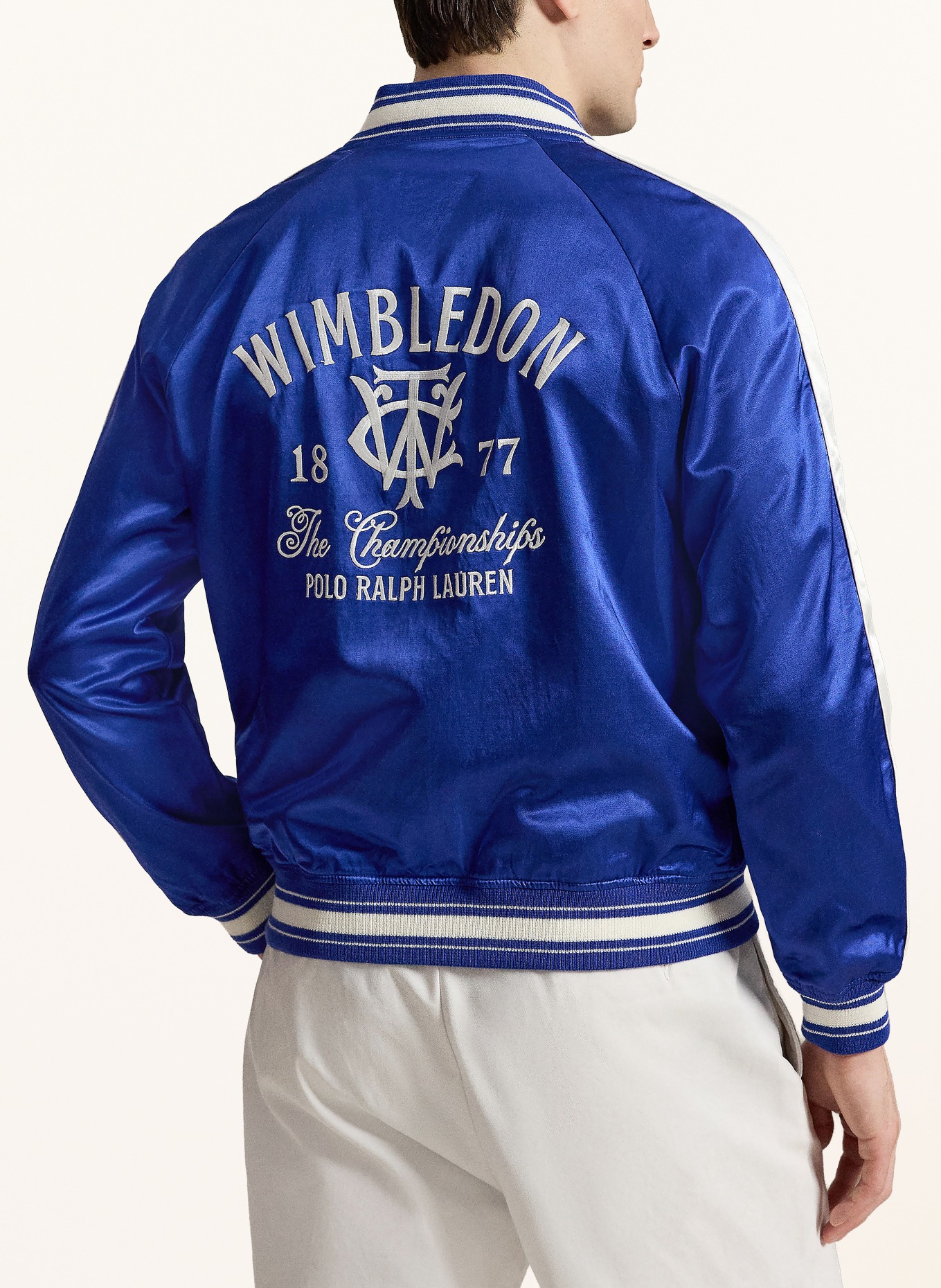POLO RALPH LAUREN Blouson: BLAU / WEISS