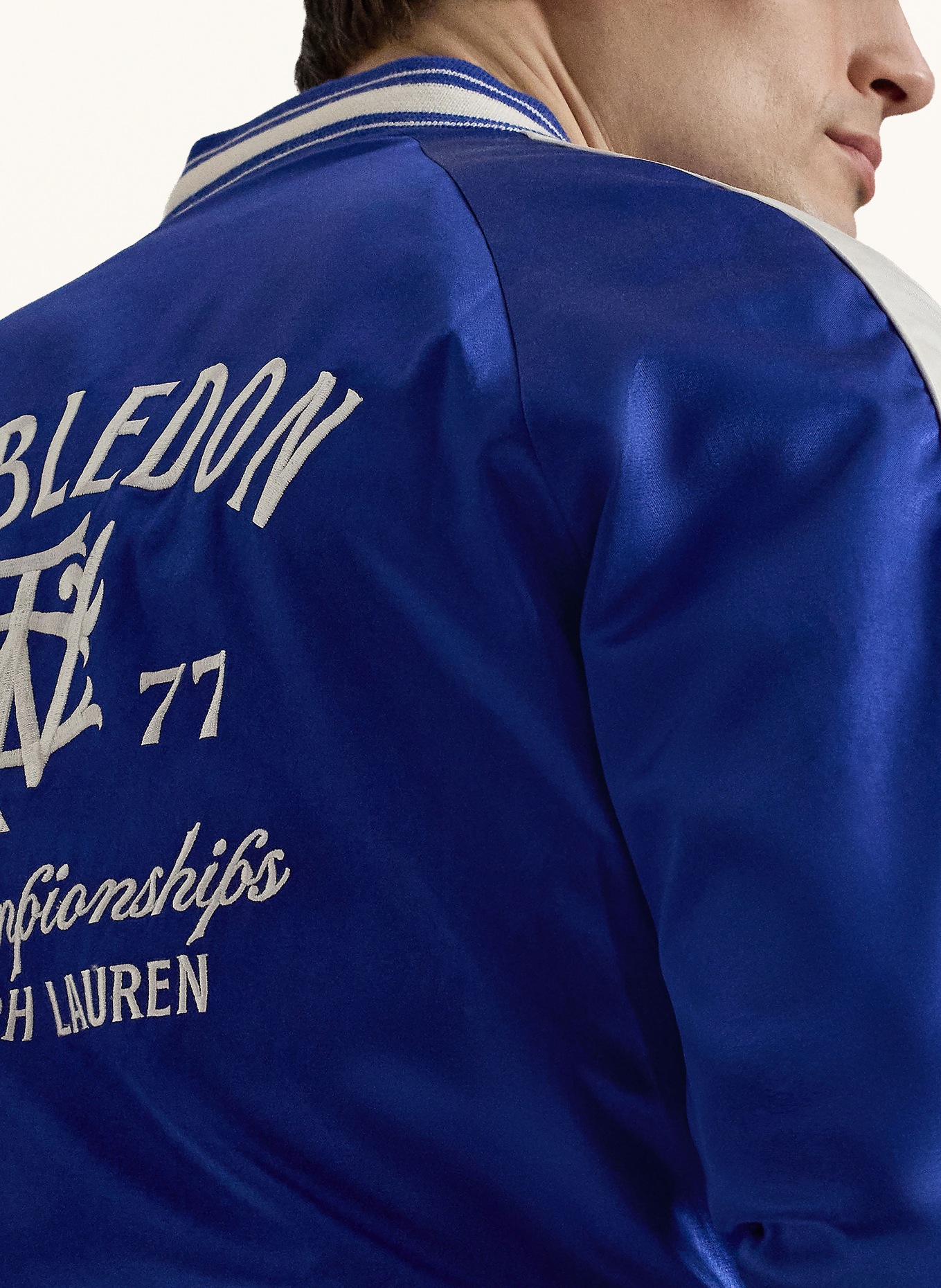 POLO RALPH LAUREN Blouson: BLAU / WEISS