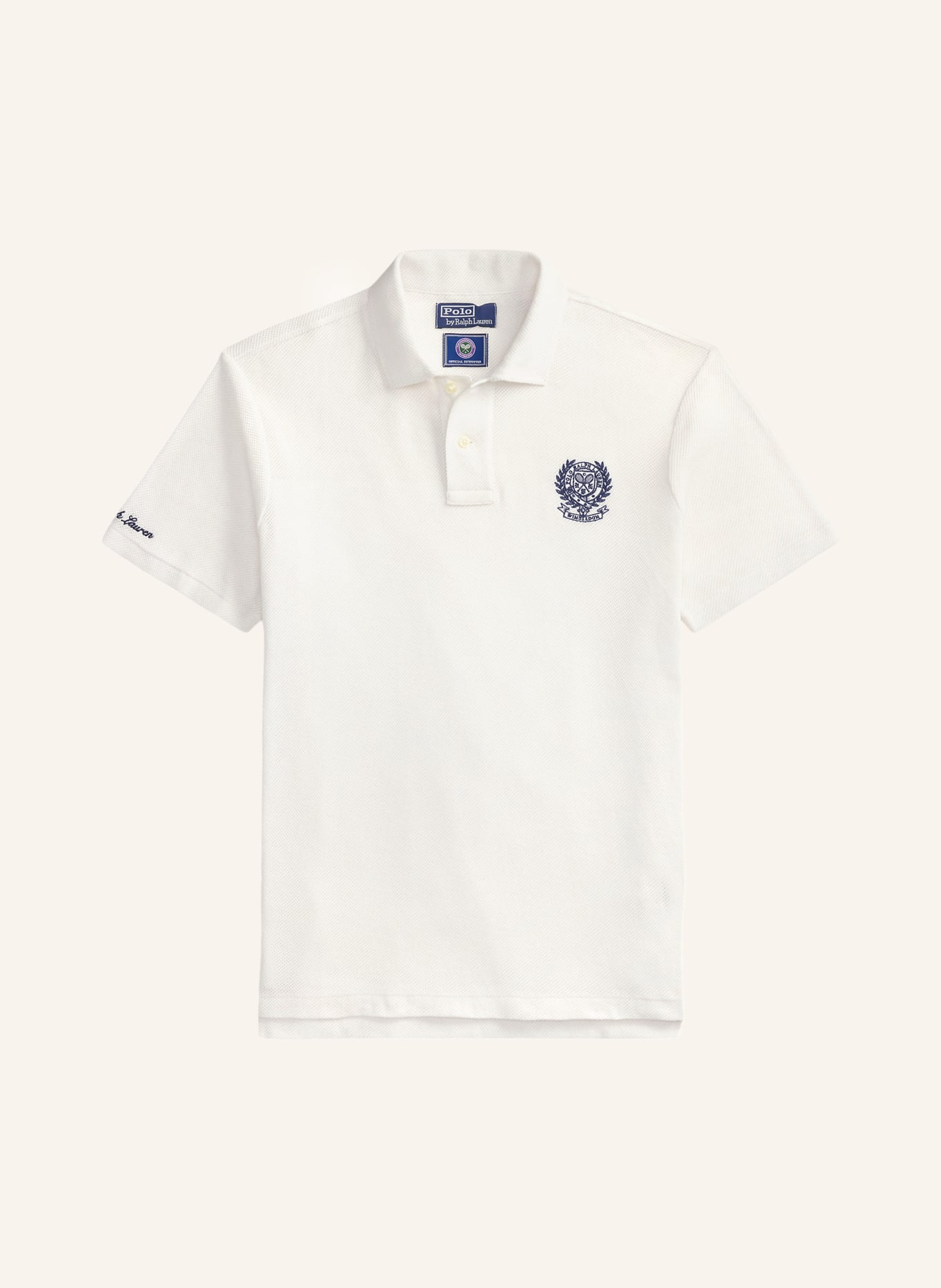 POLO RALPH LAUREN Strick-Poloshirt Classic Fit: WEISS
