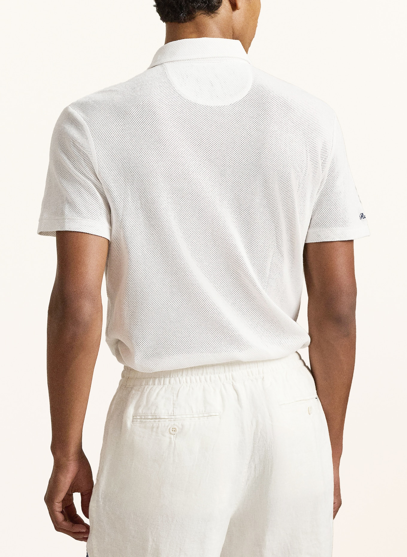 POLO RALPH LAUREN Strick-Poloshirt Classic Fit: WEISS