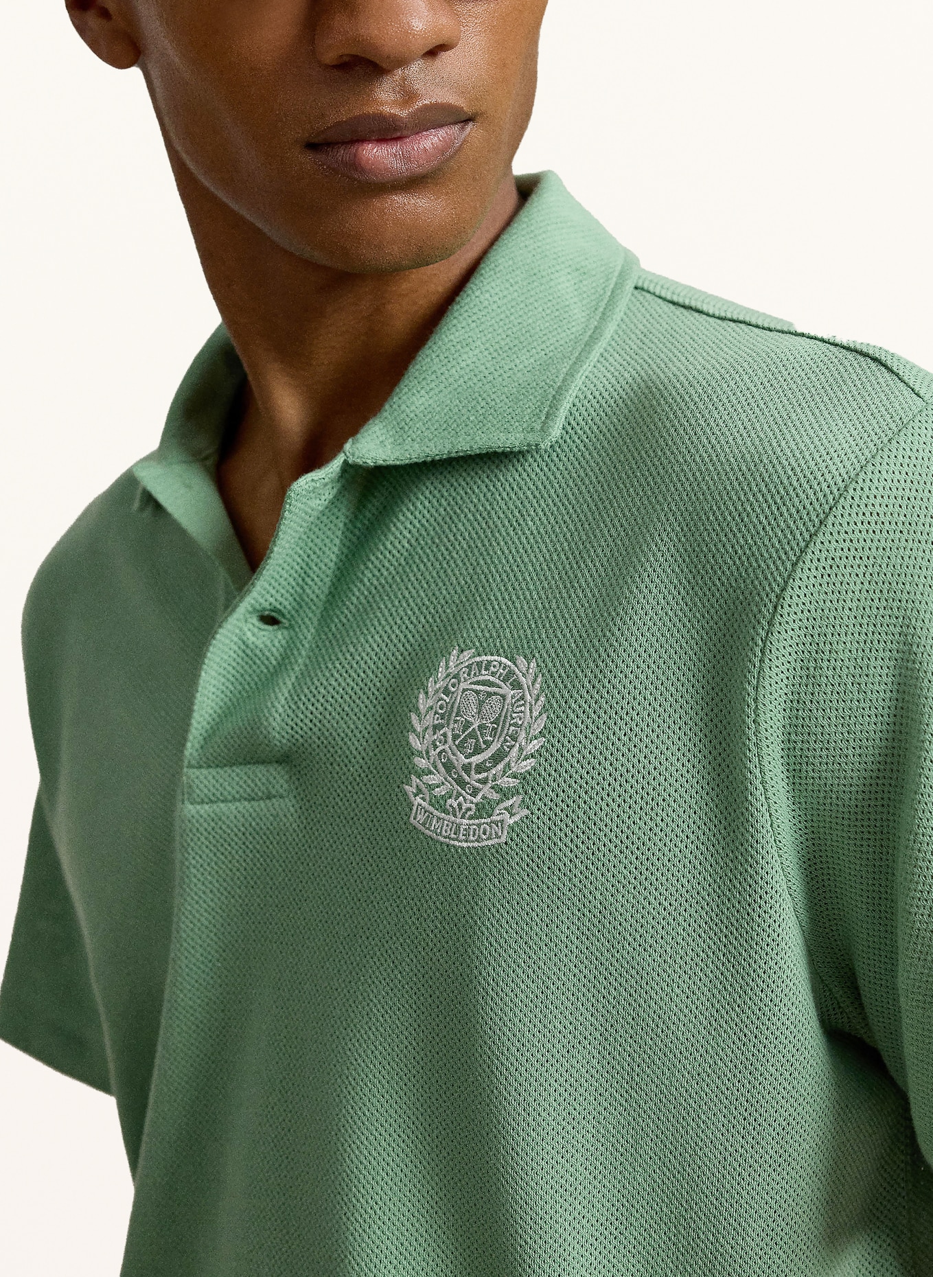 POLO RALPH LAUREN Polo en maille, coupe classique: VERT CLAIR