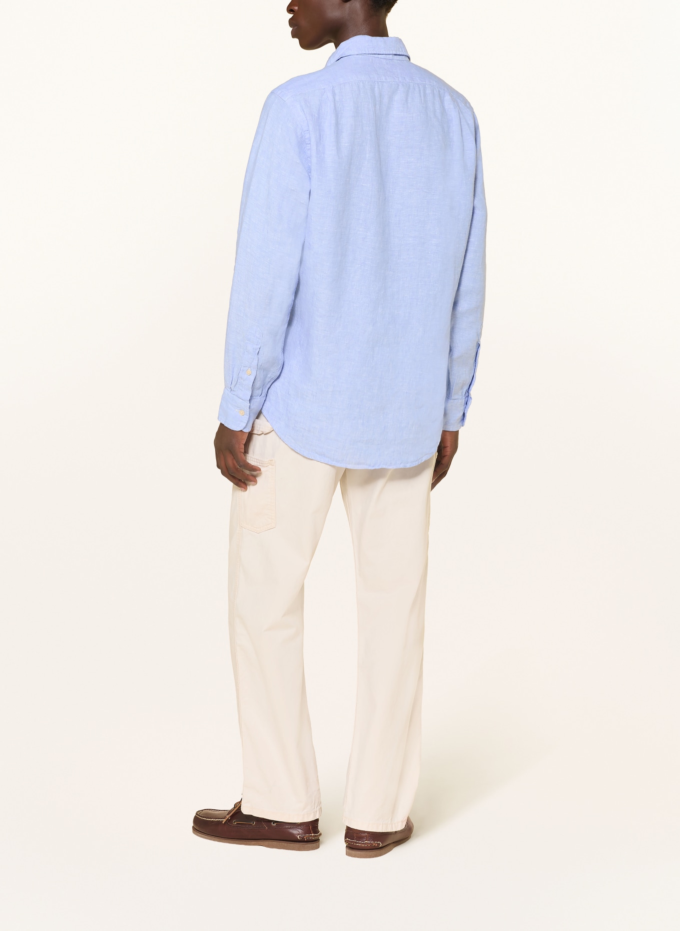POLO RALPH LAUREN Leinenhemd Regular Fit: HELLBLAU