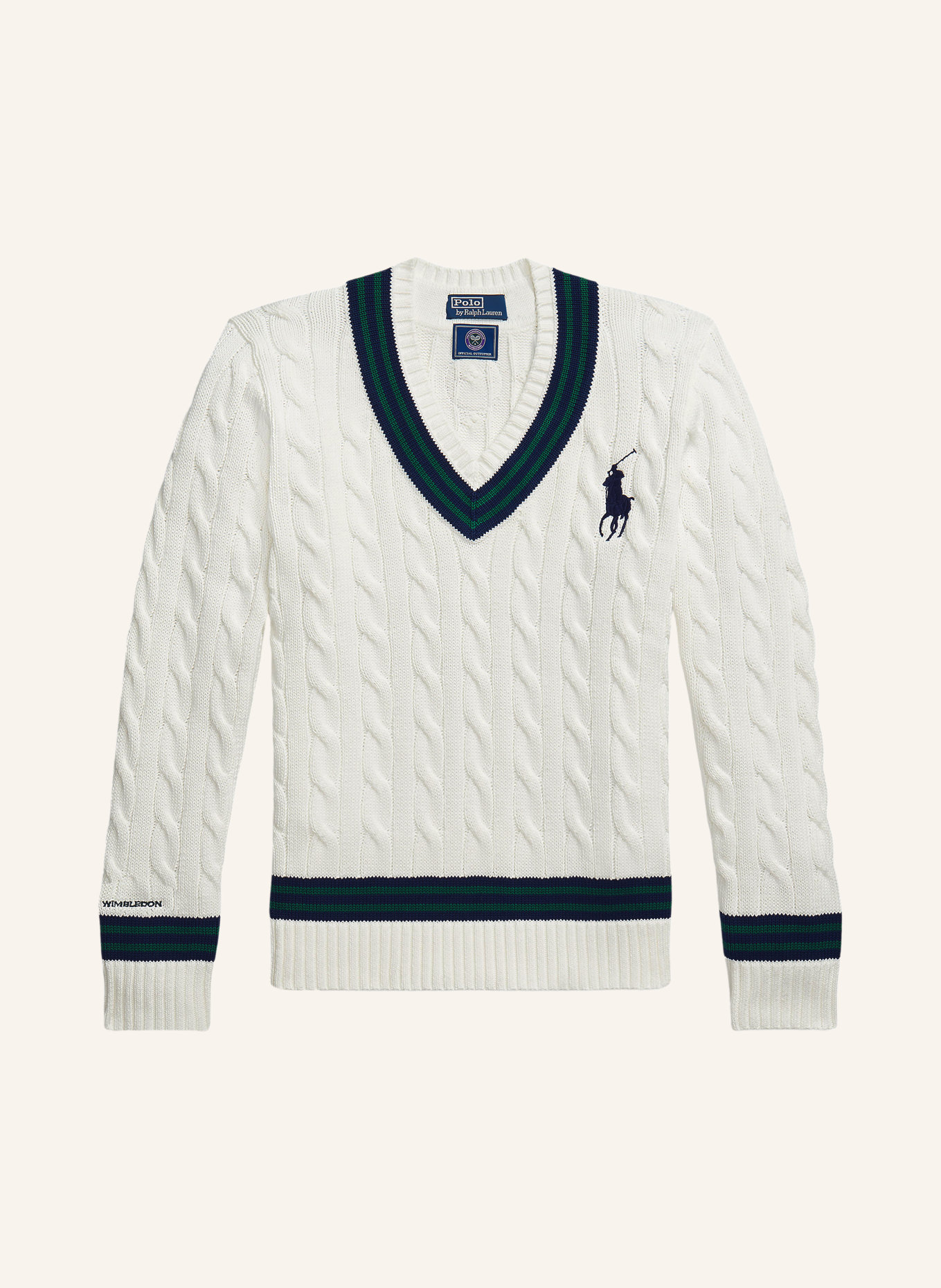 POLO RALPH LAUREN Pulls: BLANC / GROEN / BLEU FONCÉ