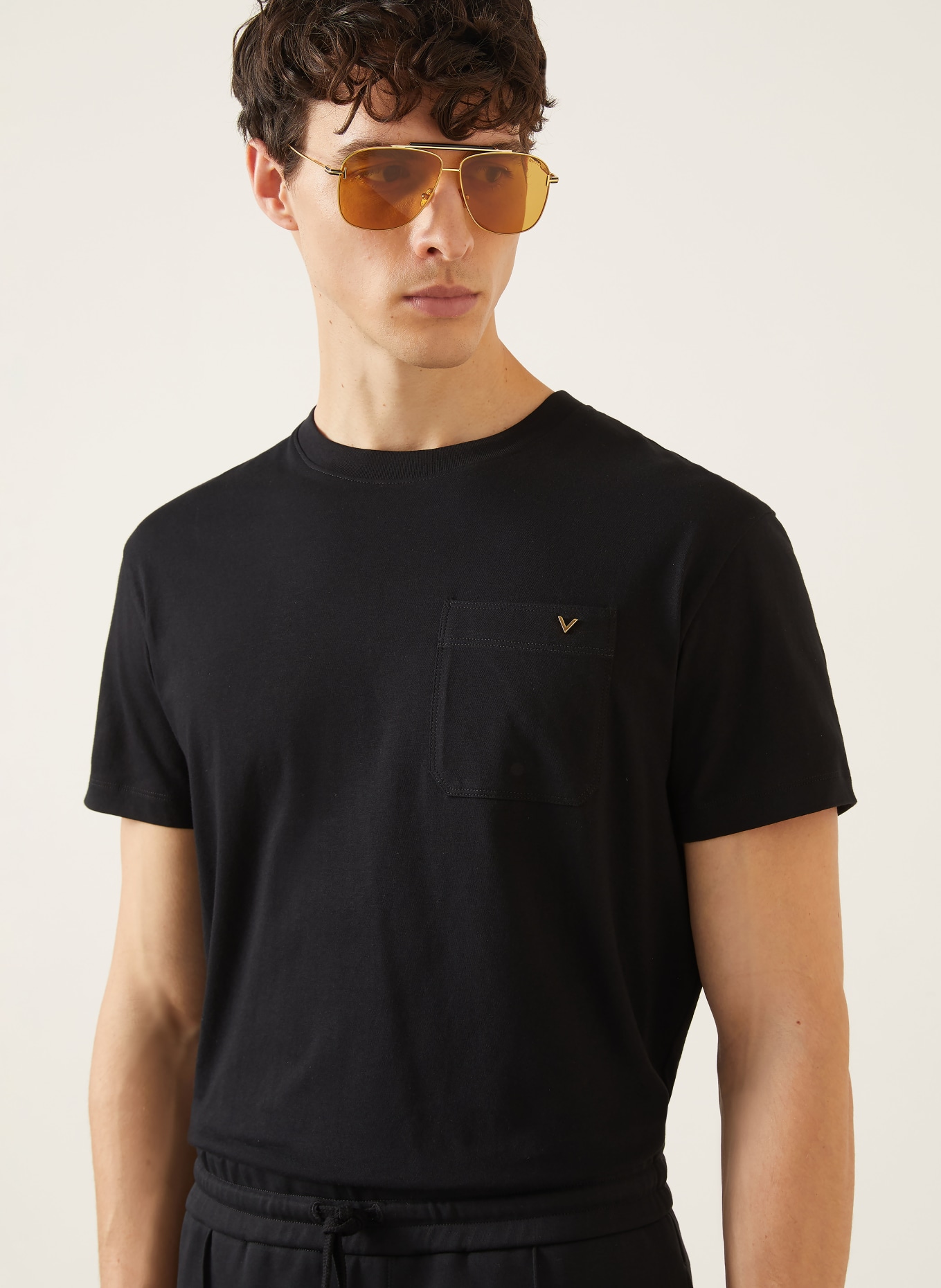 VALENTINO T-shirt VGOLD: ZWART