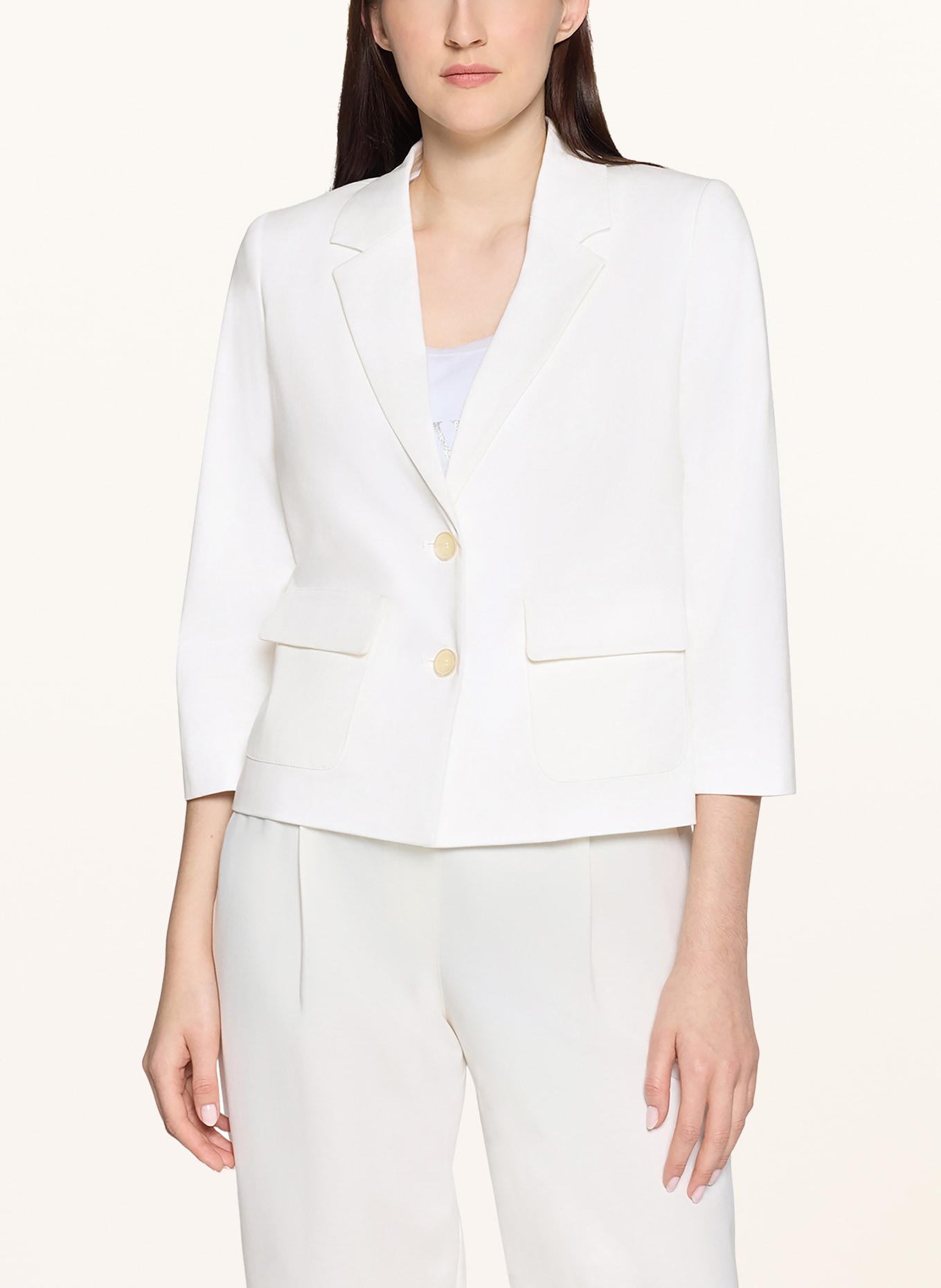 Betty Barclay Blazer mit 3/4-Arm: WEISS