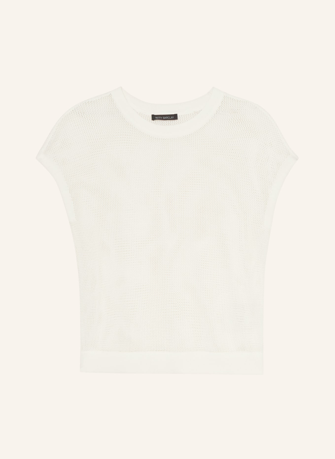Betty Barclay Gebreid shirt: CRÈME