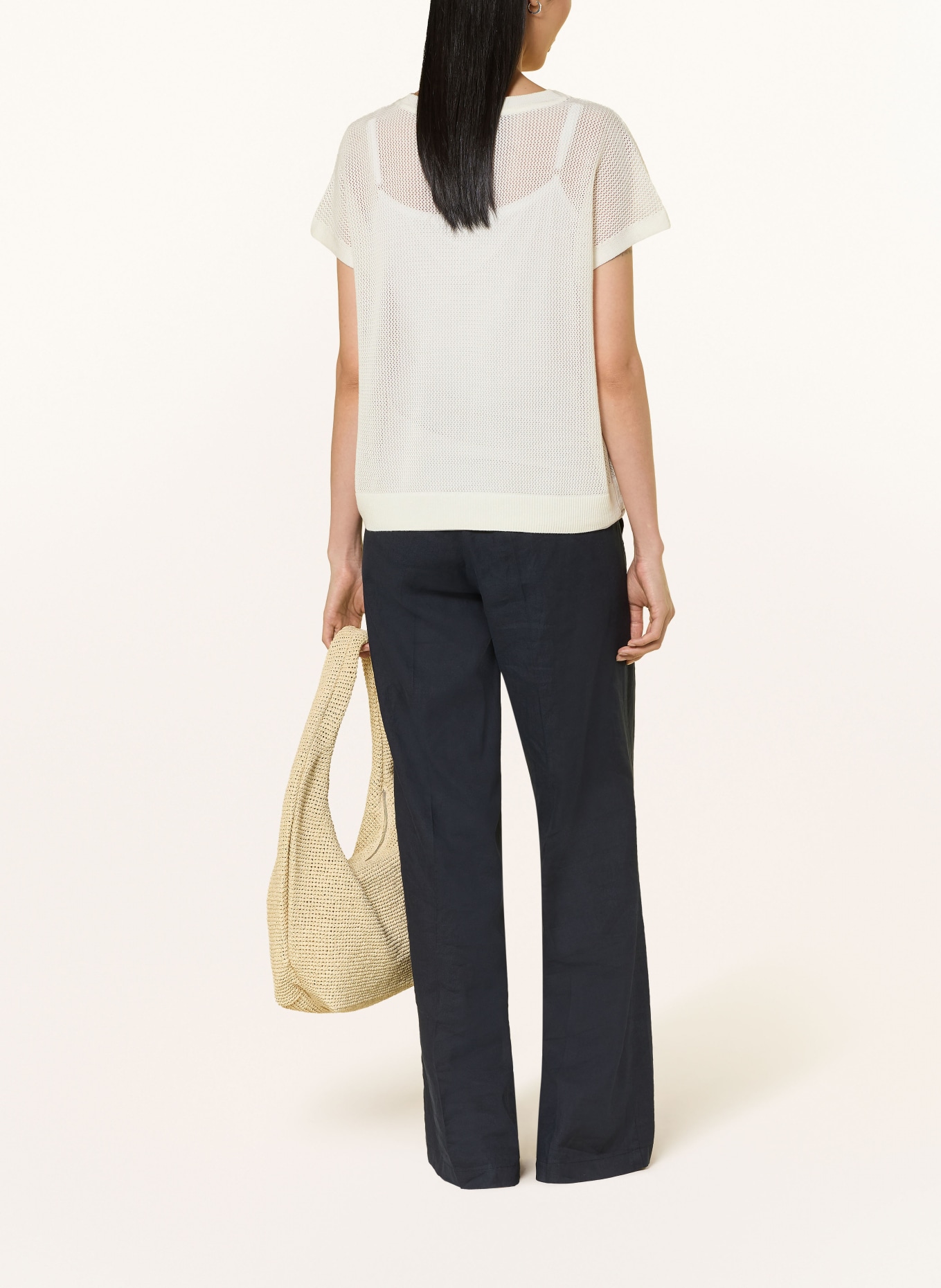 Betty Barclay Gebreid shirt: CRÈME
