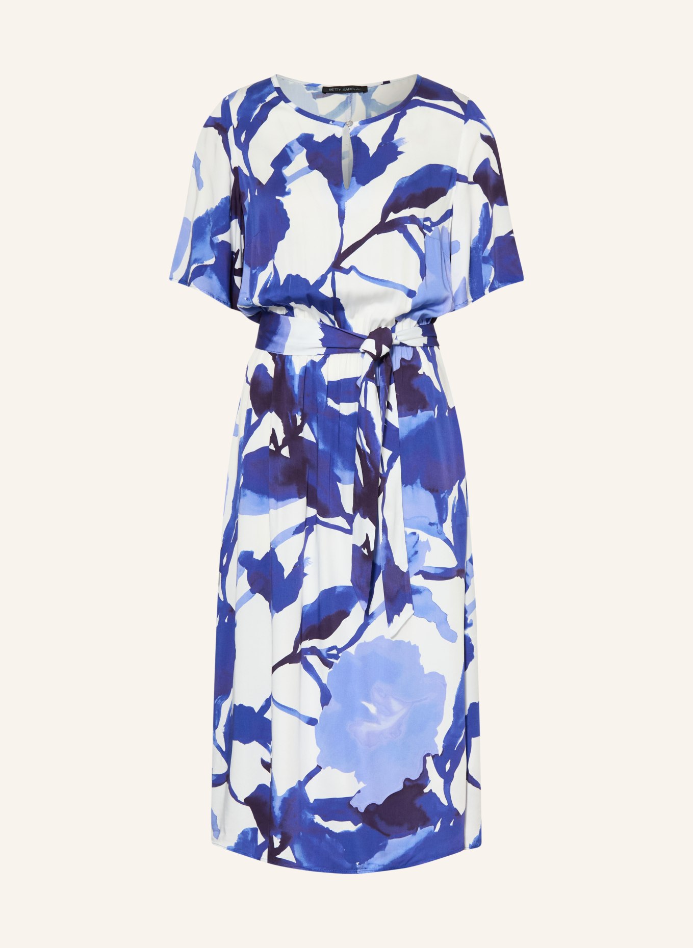 Betty Barclay Kleid: WEISS / DUNKELBLAU / BLAU