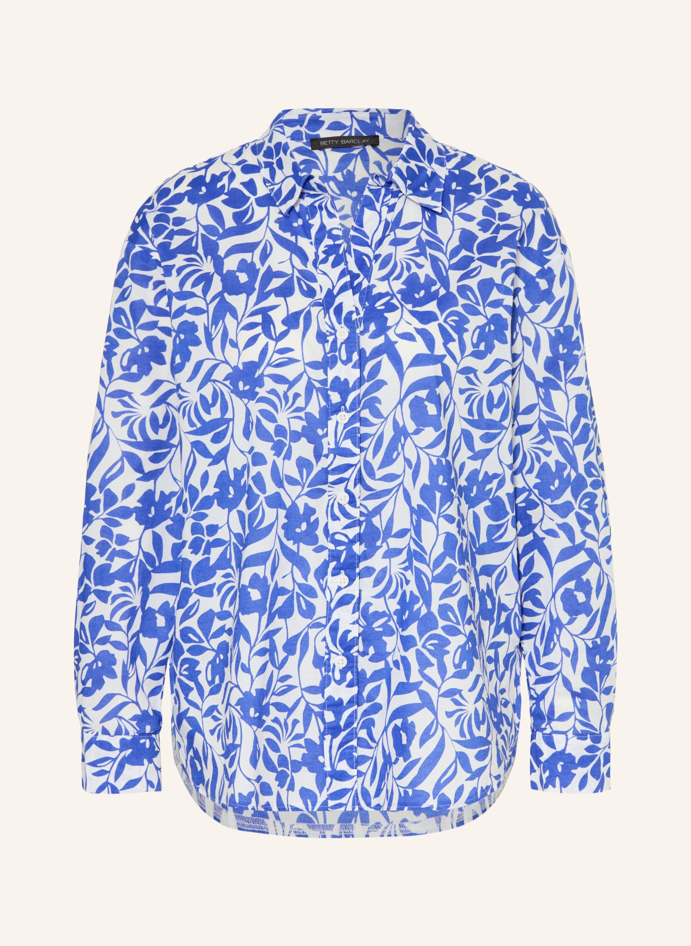 Betty Barclay Blouse: WHITE / BLUE