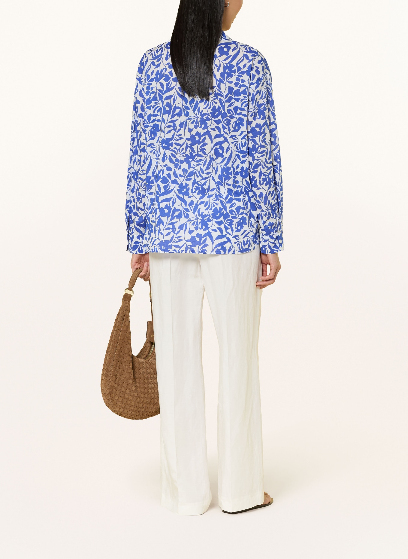 Betty Barclay Blouse: WHITE / BLUE