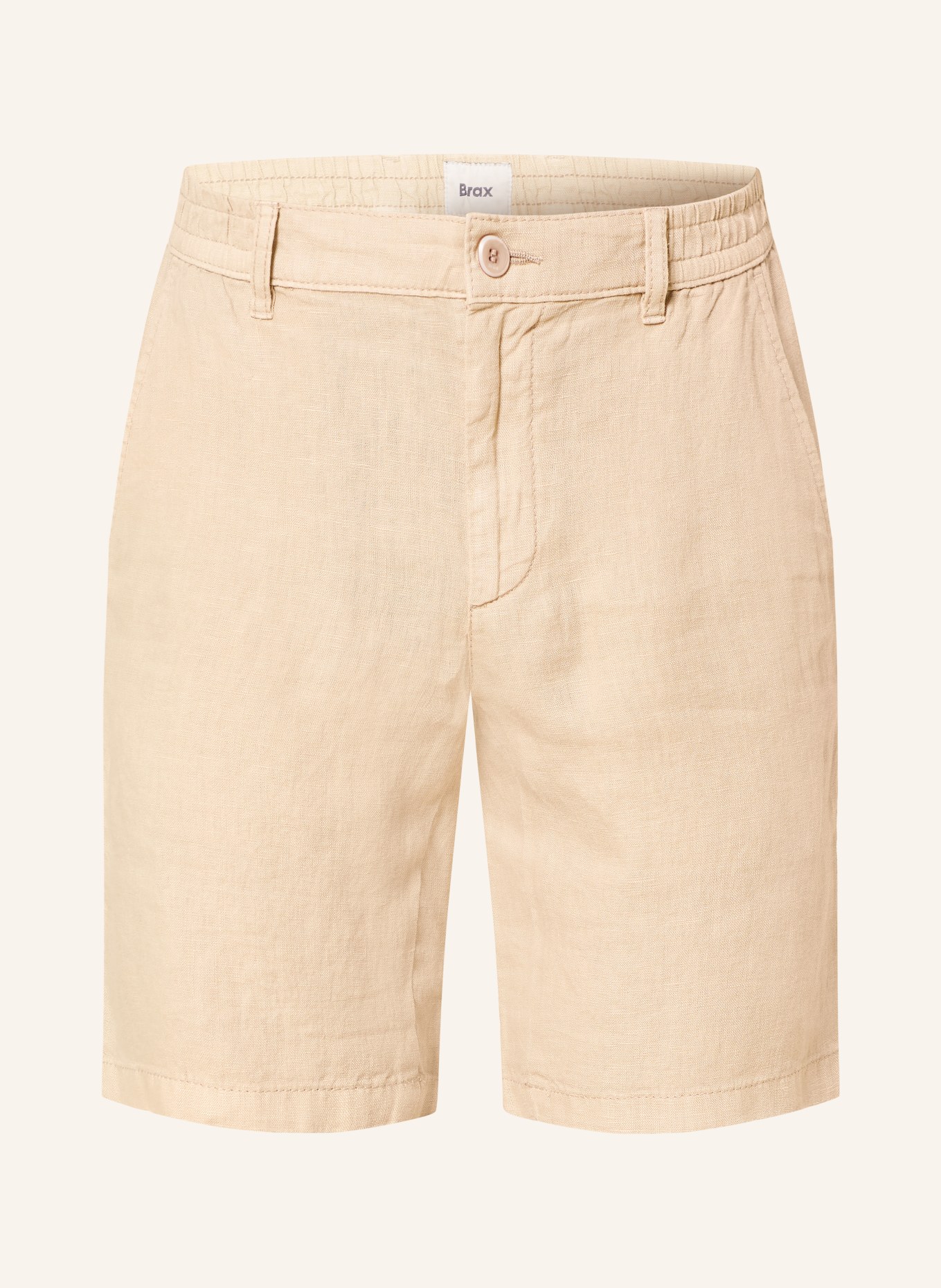 BRAX Linnedshorts: BEIGE