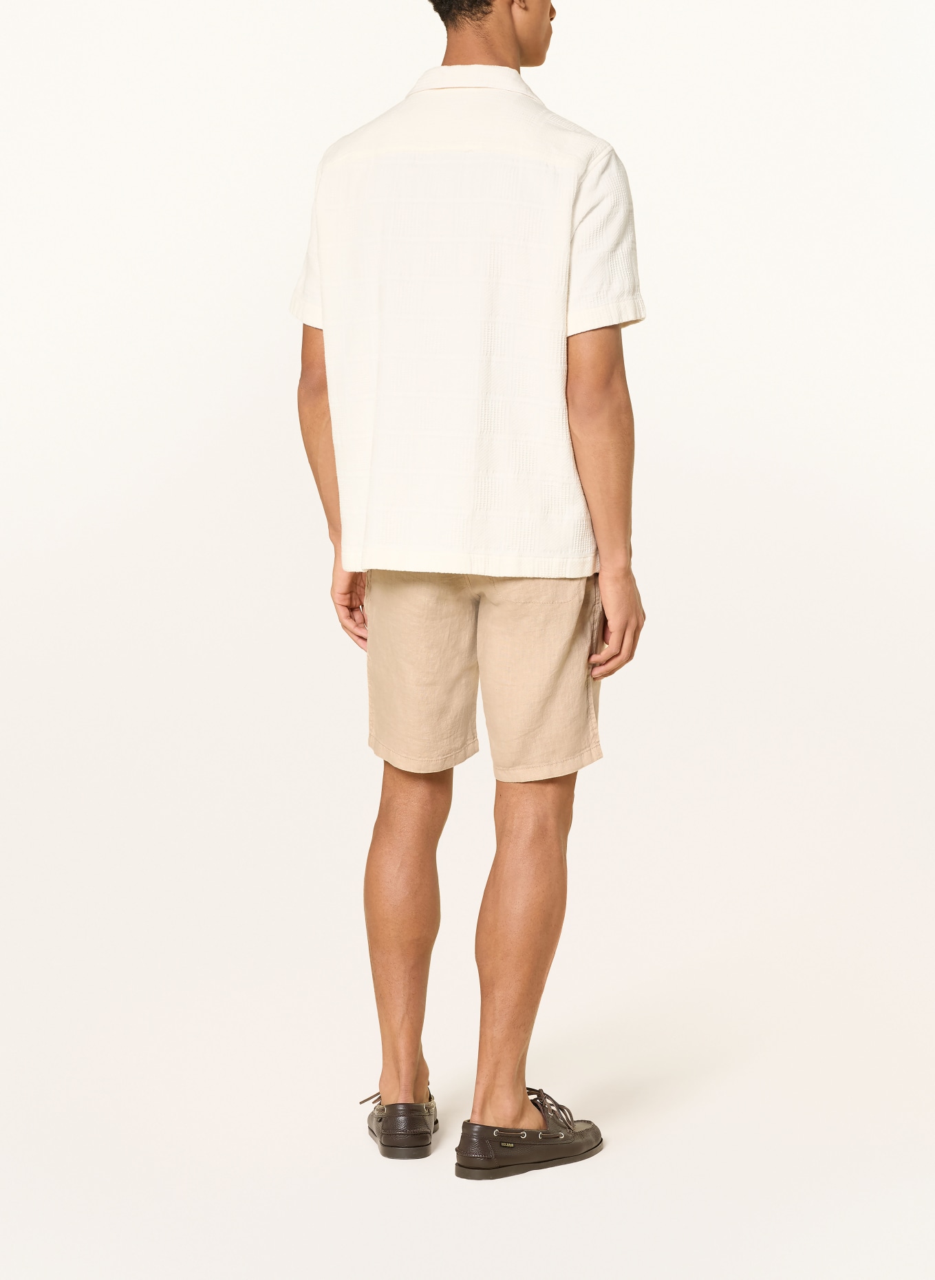 BRAX Linnedshorts: BEIGE