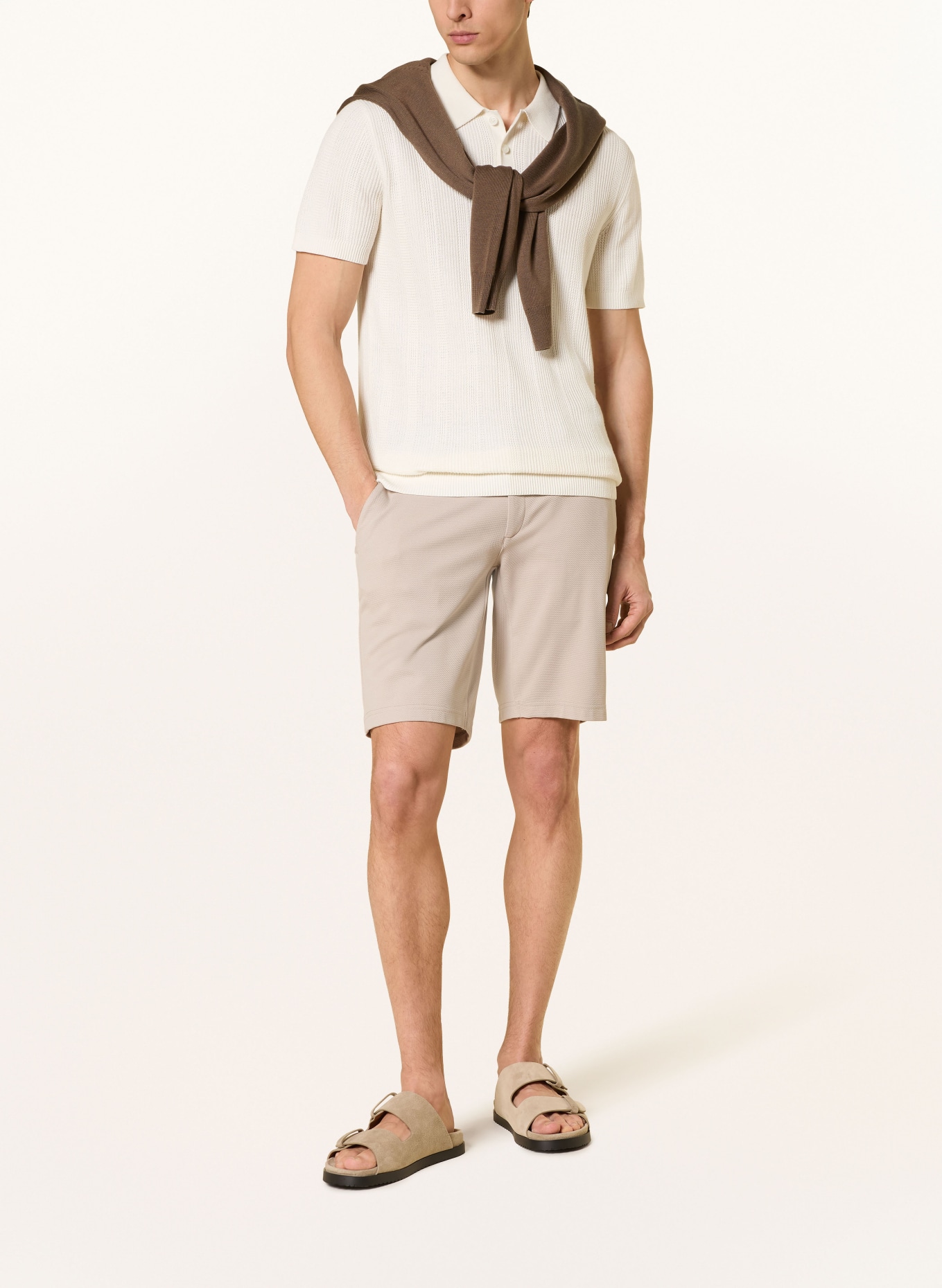 BRAX Shorts SILVIO PB Regular Fit: BEIGE