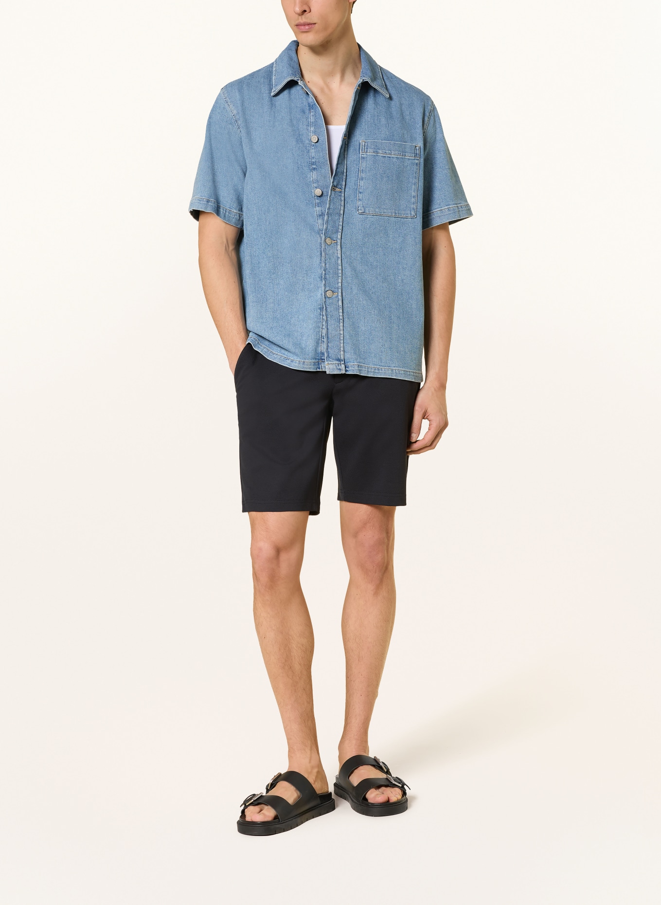 BRAX Shorts SILVIO PB Regular Fit: MØRKEBLÅ
