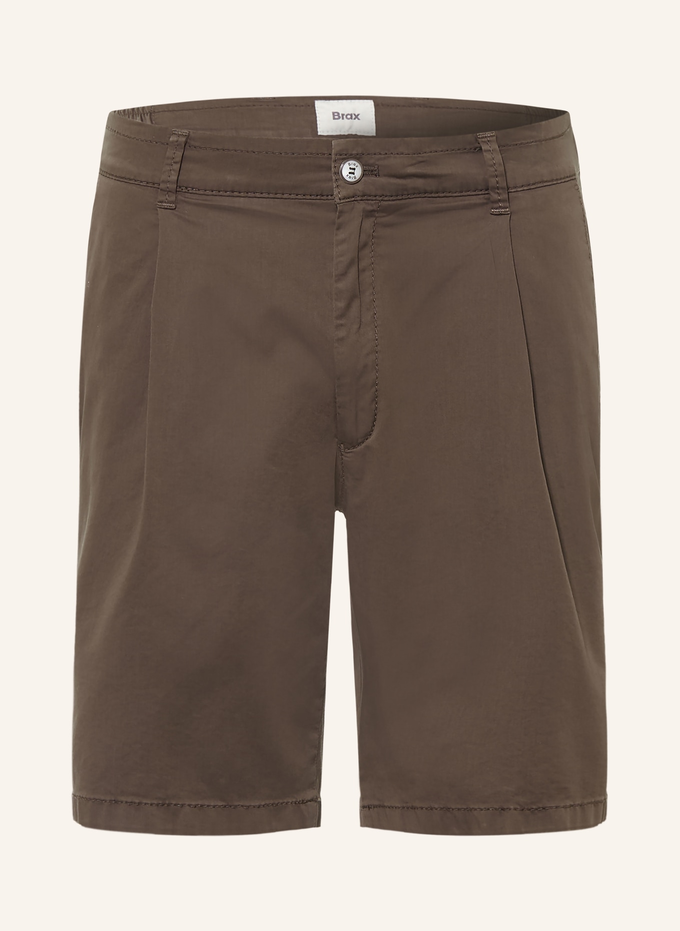 BRAX Shorts TINO B Relaxed Fit: MARRON FONCÉ
