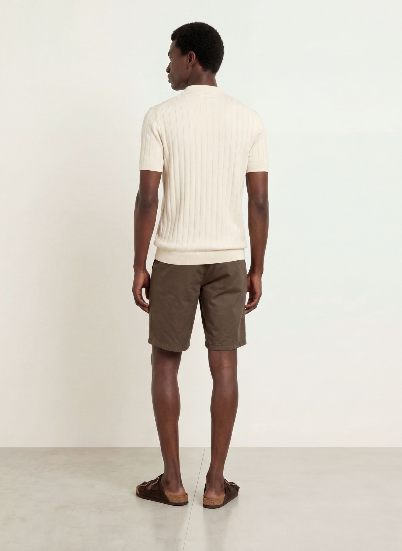 BRAX Shorts TINO B Relaxed Fit: MARRON FONCÉ