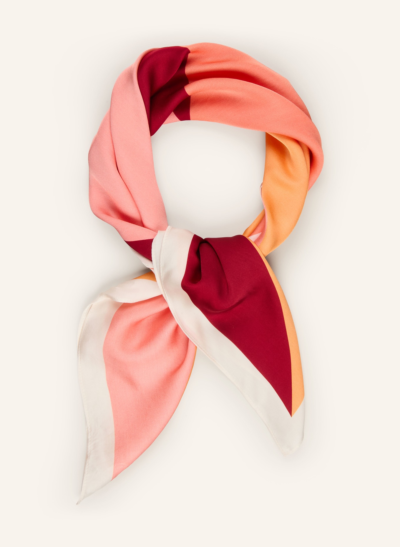Calvin Klein Tørklæde: ORANGE / CREME / LYSERØD