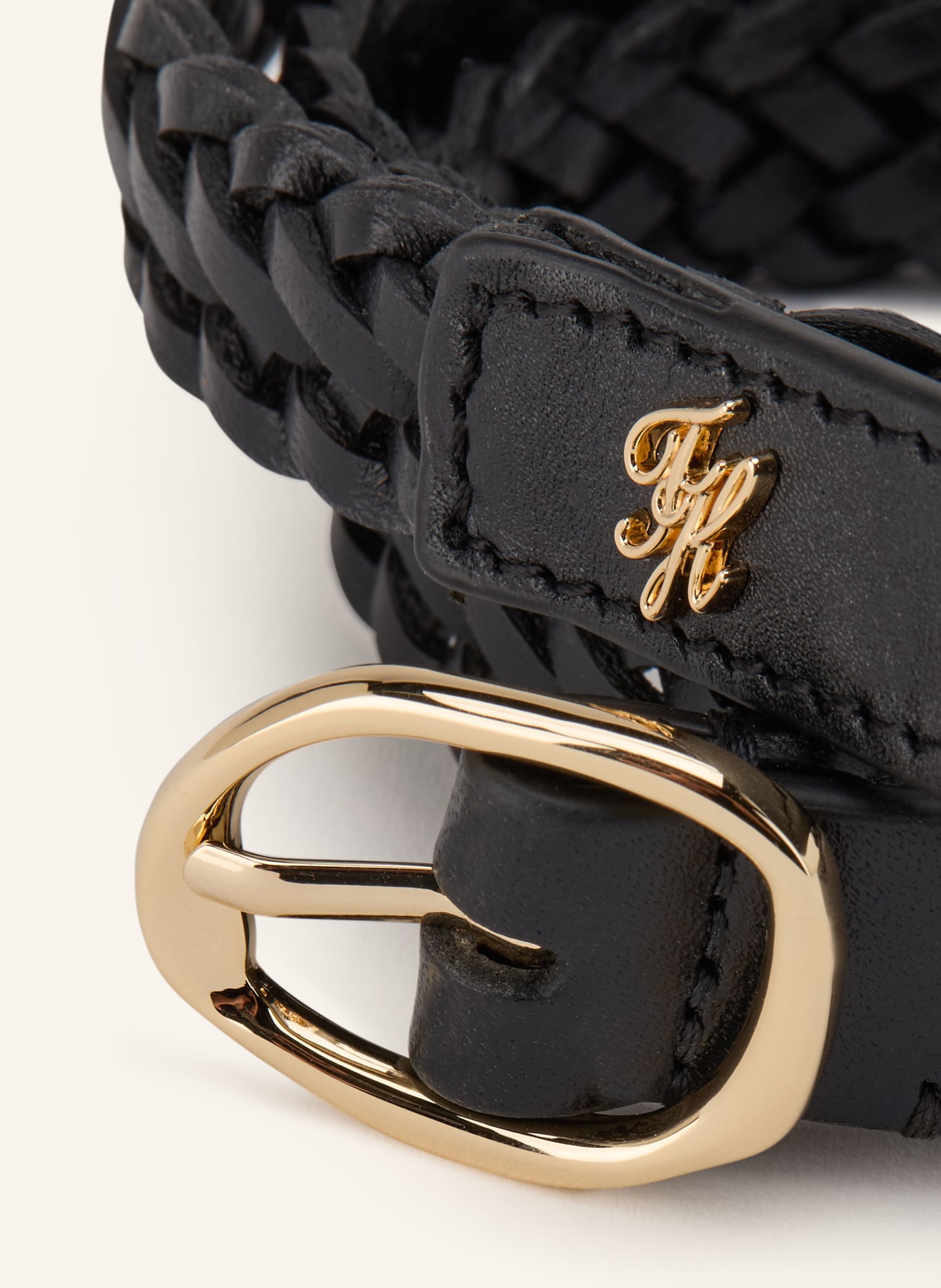 TOMMY HILFIGER Læderbælte SCULPT 2.0: SORT