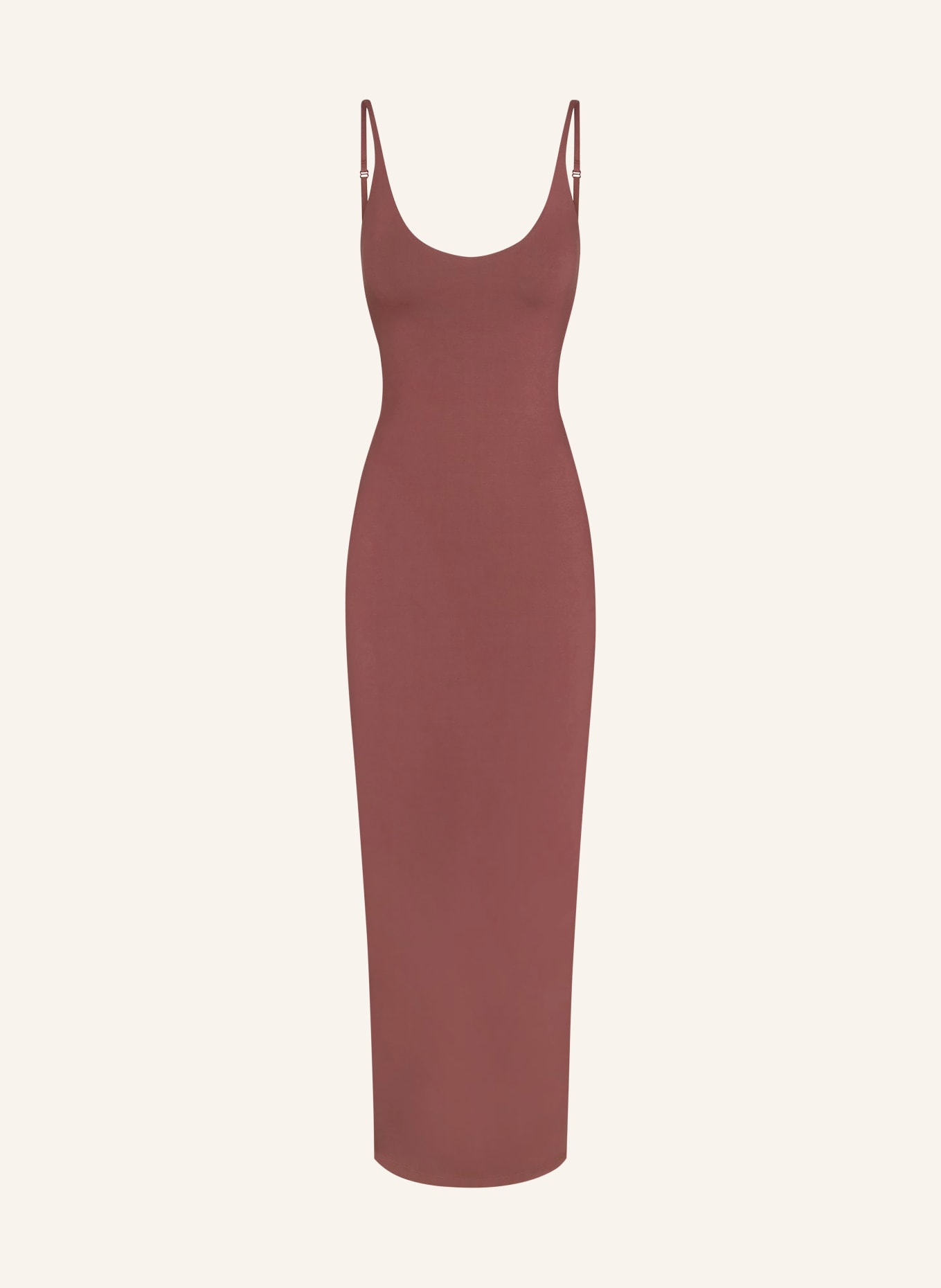 SKIMS Lounge dress SMOOTH LAYERS: HENNA