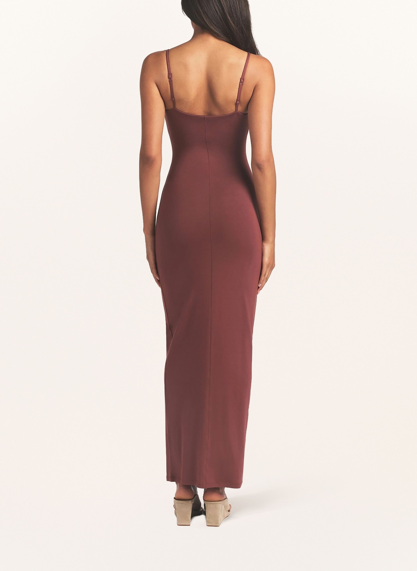SKIMS Lounge dress SMOOTH LAYERS: HENNA