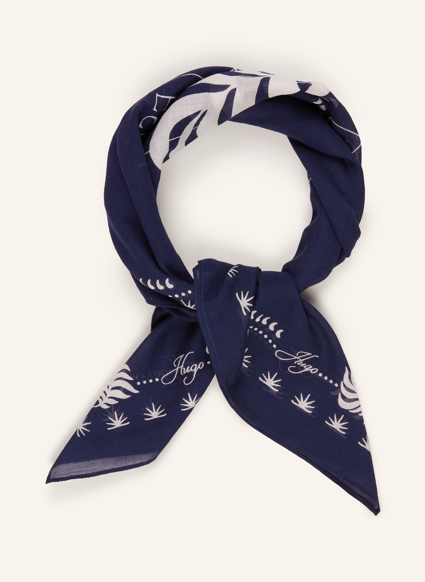 HUGO Doek EM: DONKERBLAUW / ORANJE / WIT