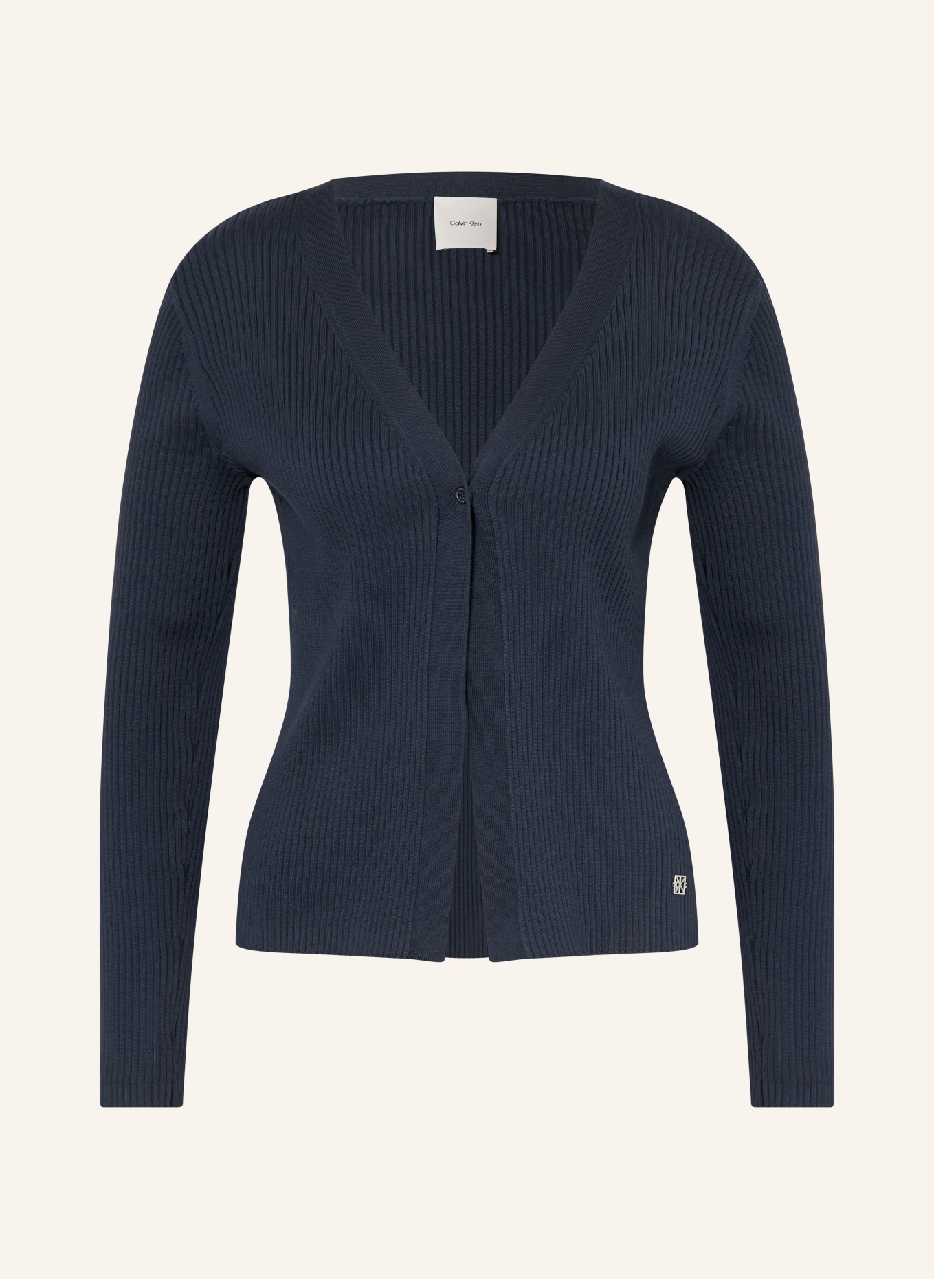 Calvin Klein Sada: pletený top a pletená vesta: TMAVĚ MODRÁ