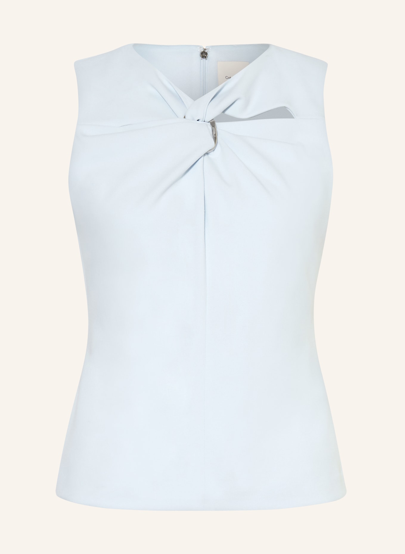 Calvin Klein Blusentop mit Cut-outs: HELLBLAU