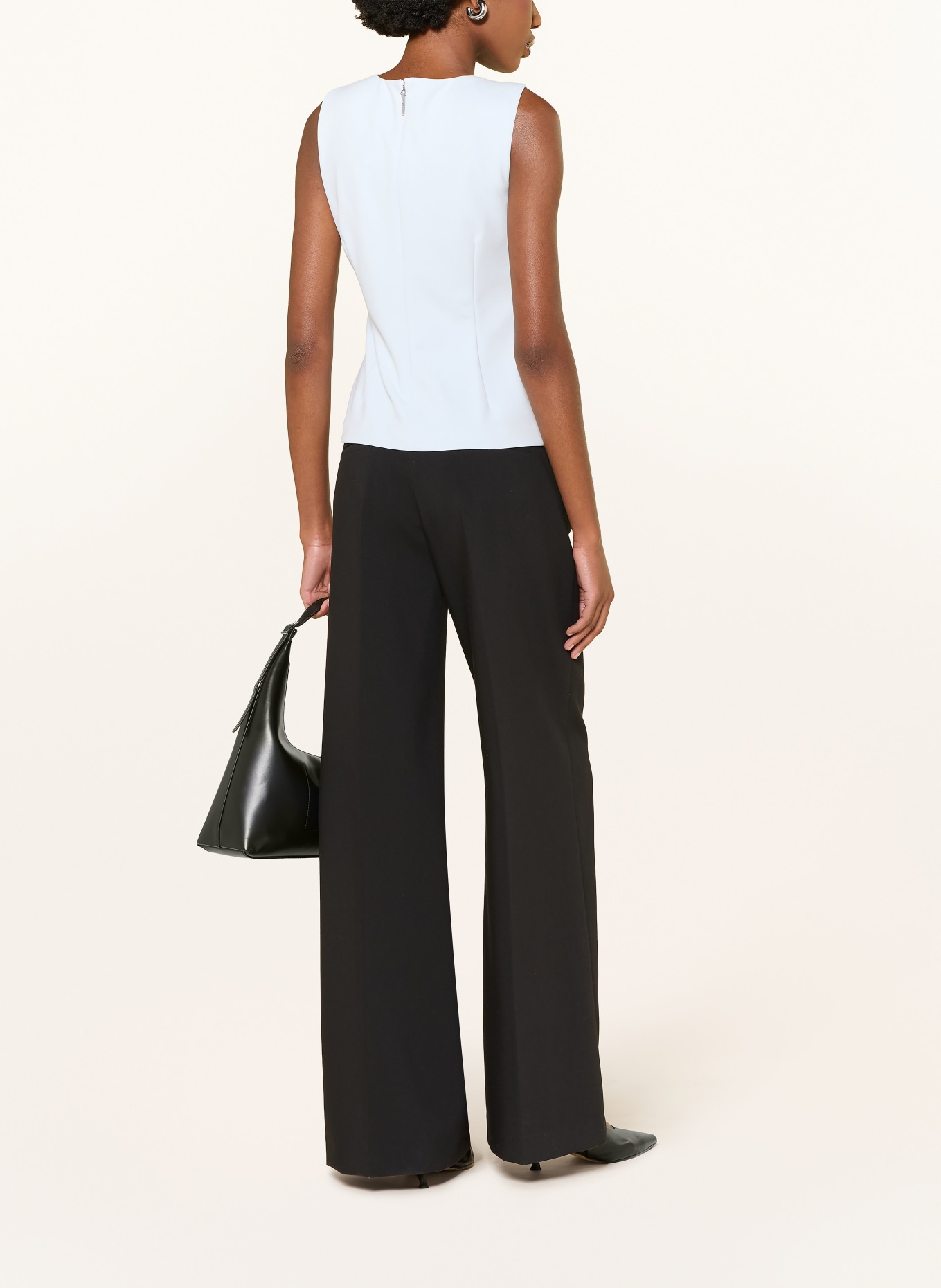 Calvin Klein Blusentop mit Cut-outs: HELLBLAU