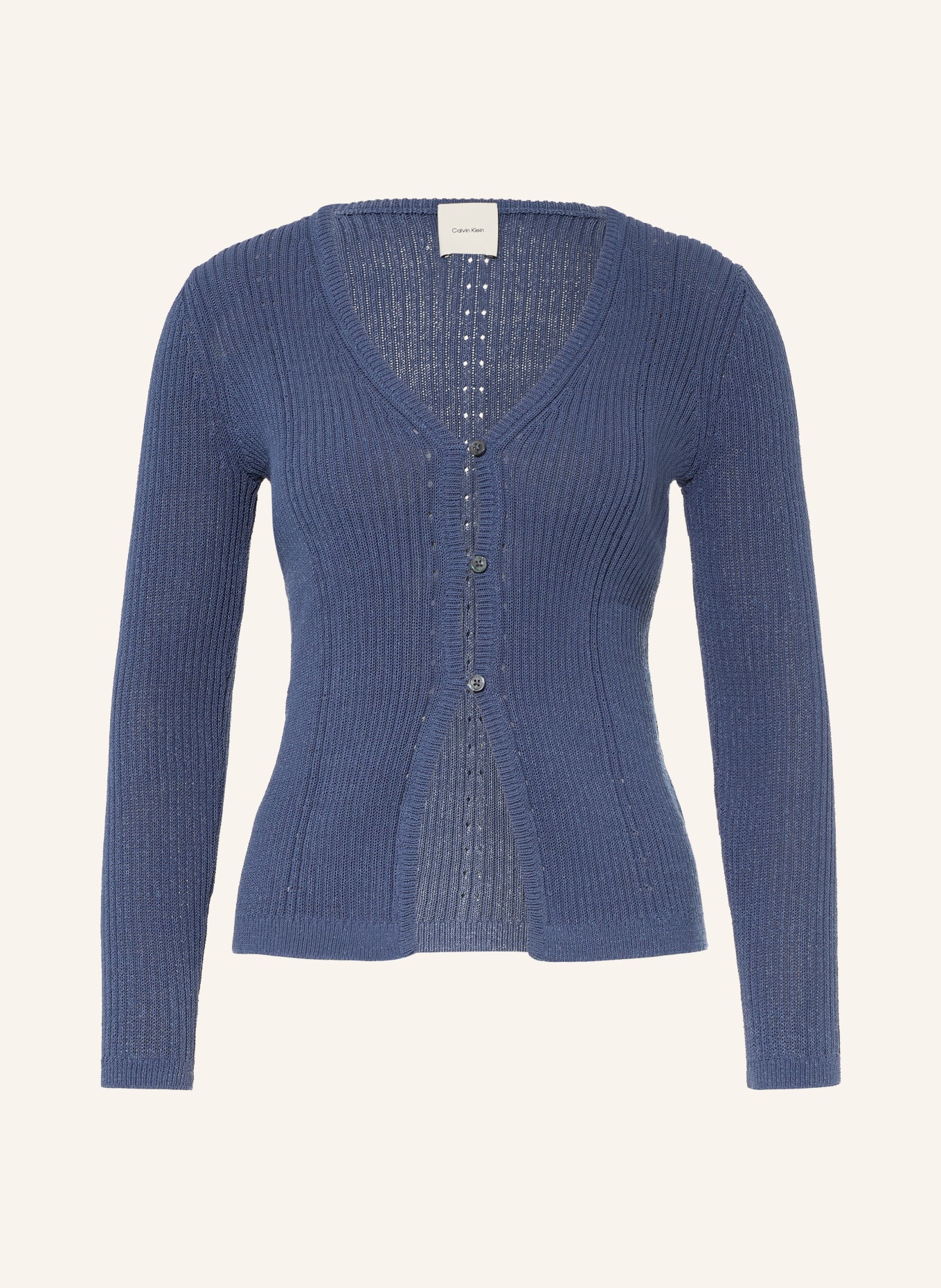 Calvin Klein Gebreid vest: BLAUW