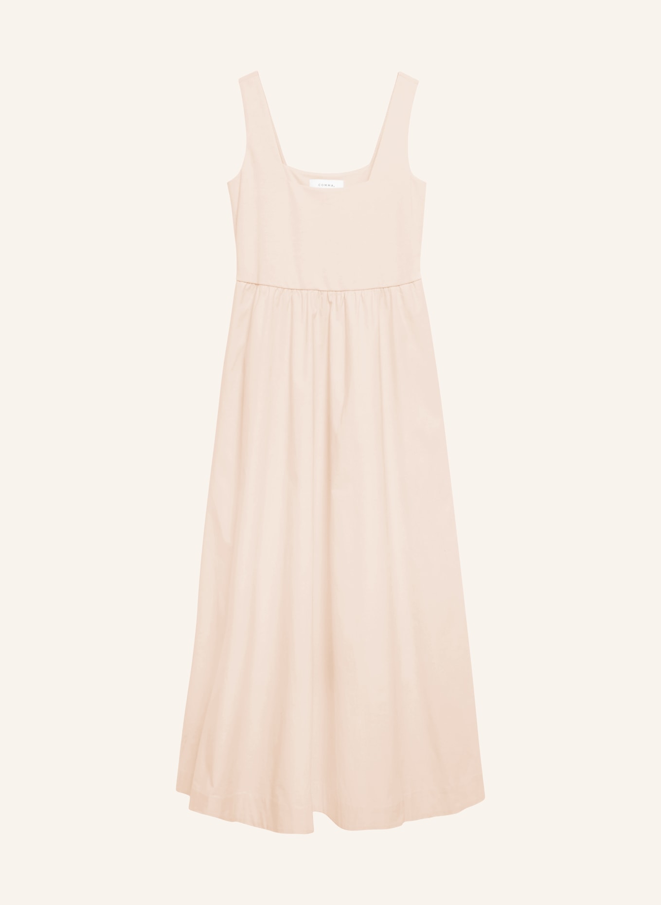 comma Kleid im Materialmix: BEIGE