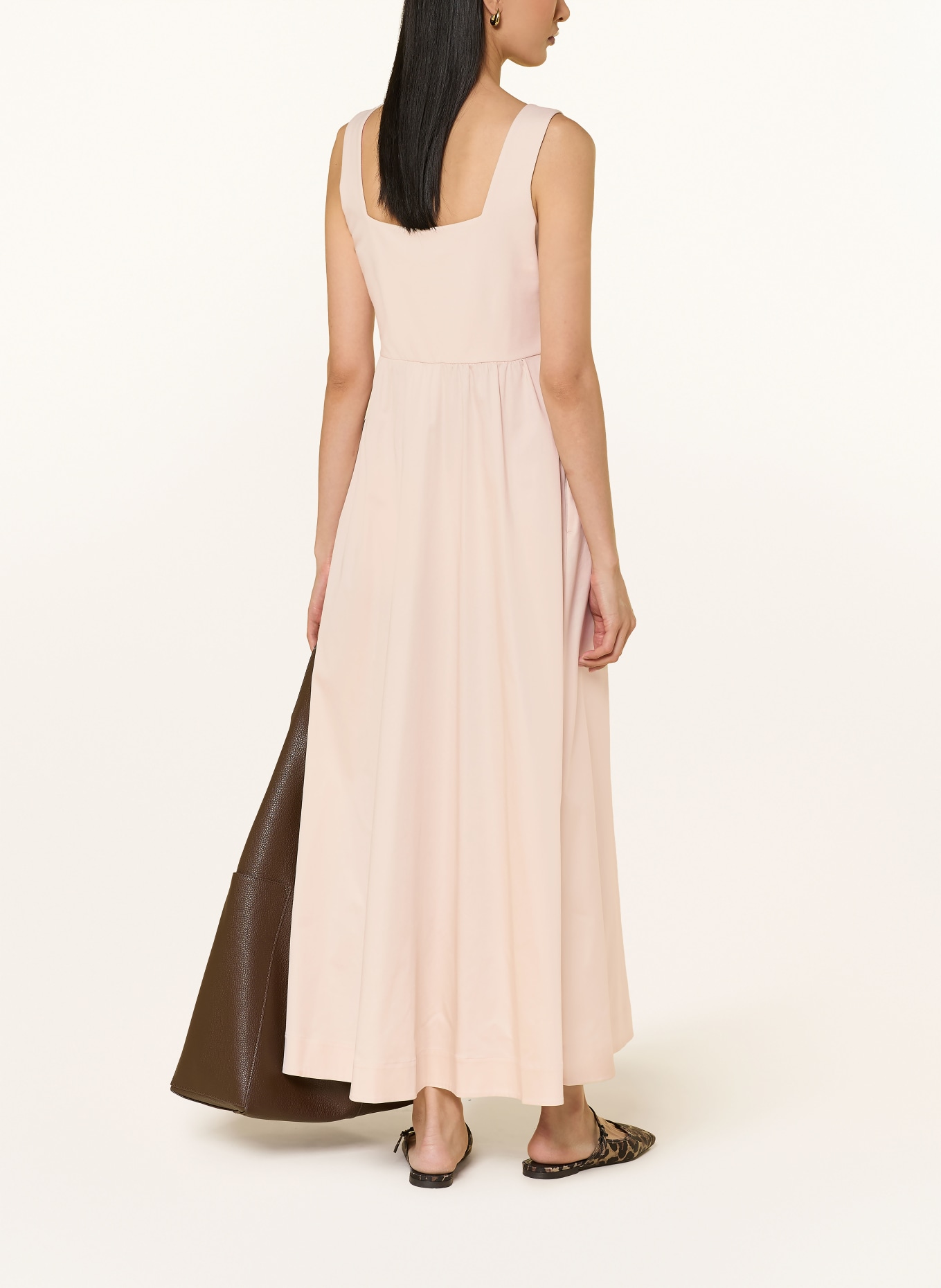 comma Kleid im Materialmix: BEIGE