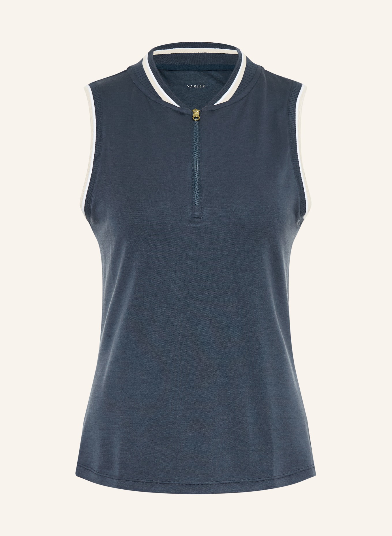 VARLEY Tanktop INGA: DONKERBLAUW / BEIGE / WIT