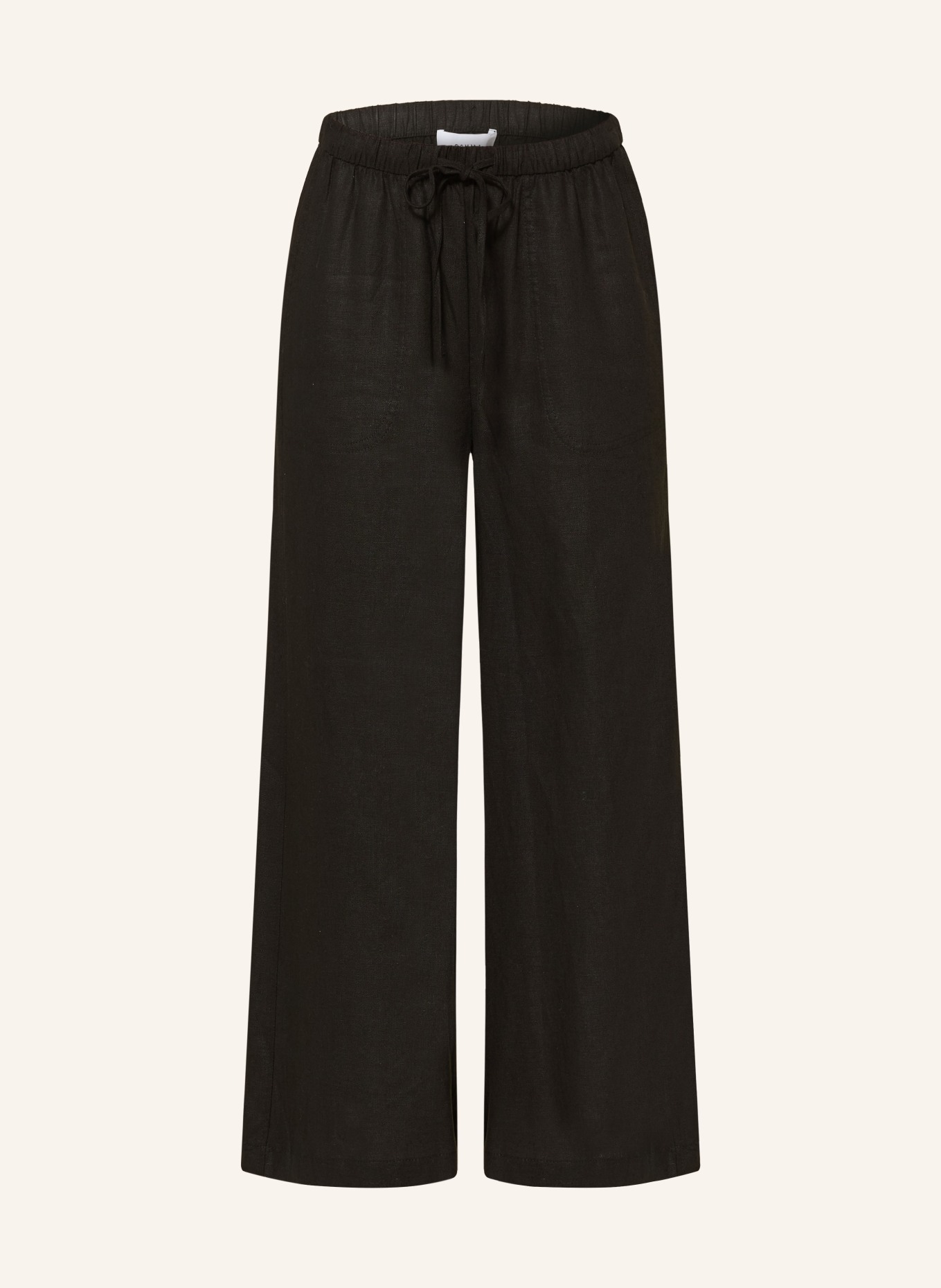 comma Linen culottes: BLACK