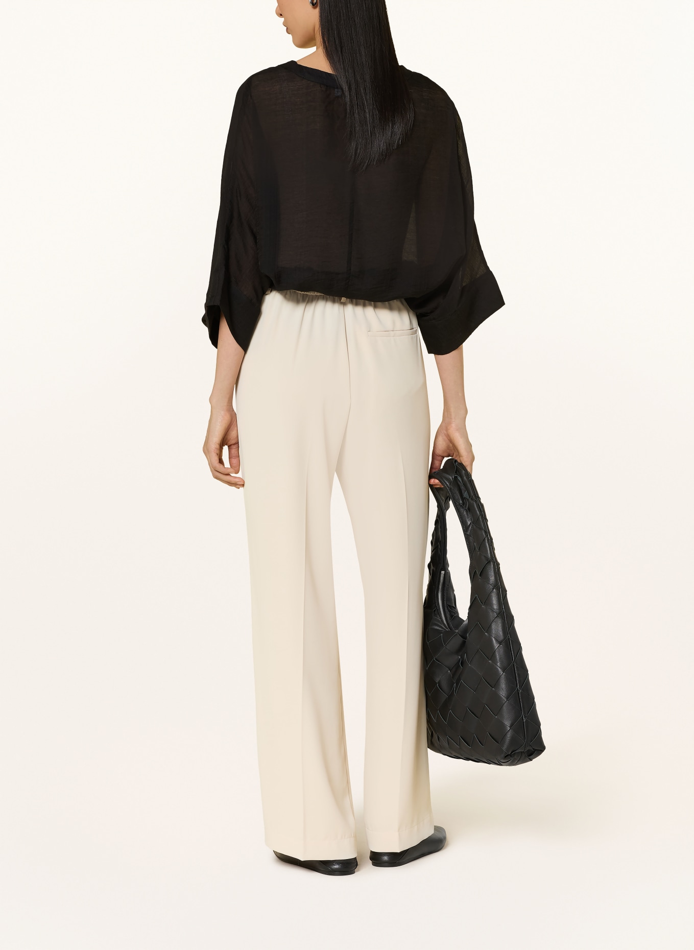 comma Bluse mit 3/4-Arm: SCHWARZ