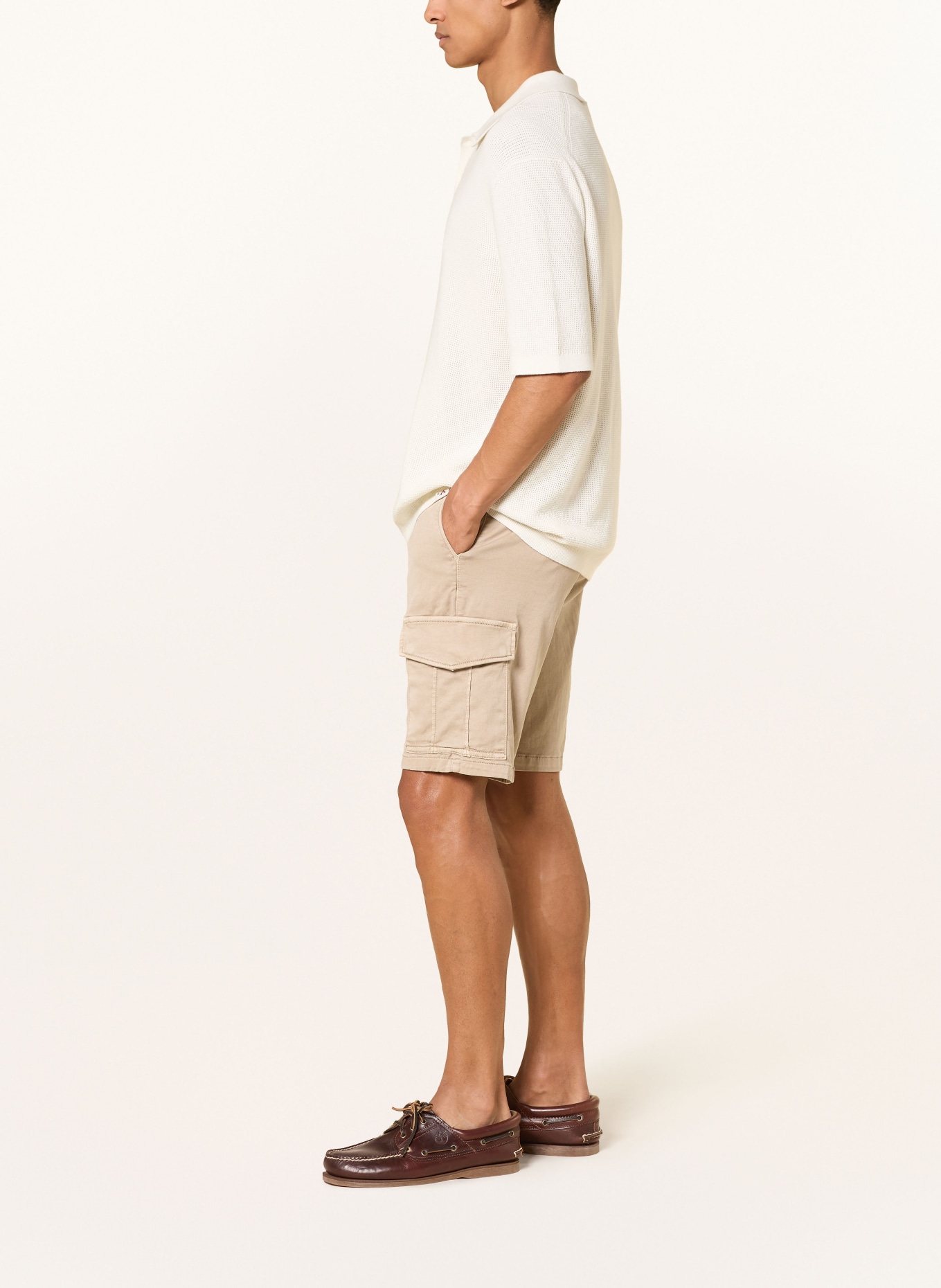 MAC JOG'N CARGO Cargo Shorts: BEIGE