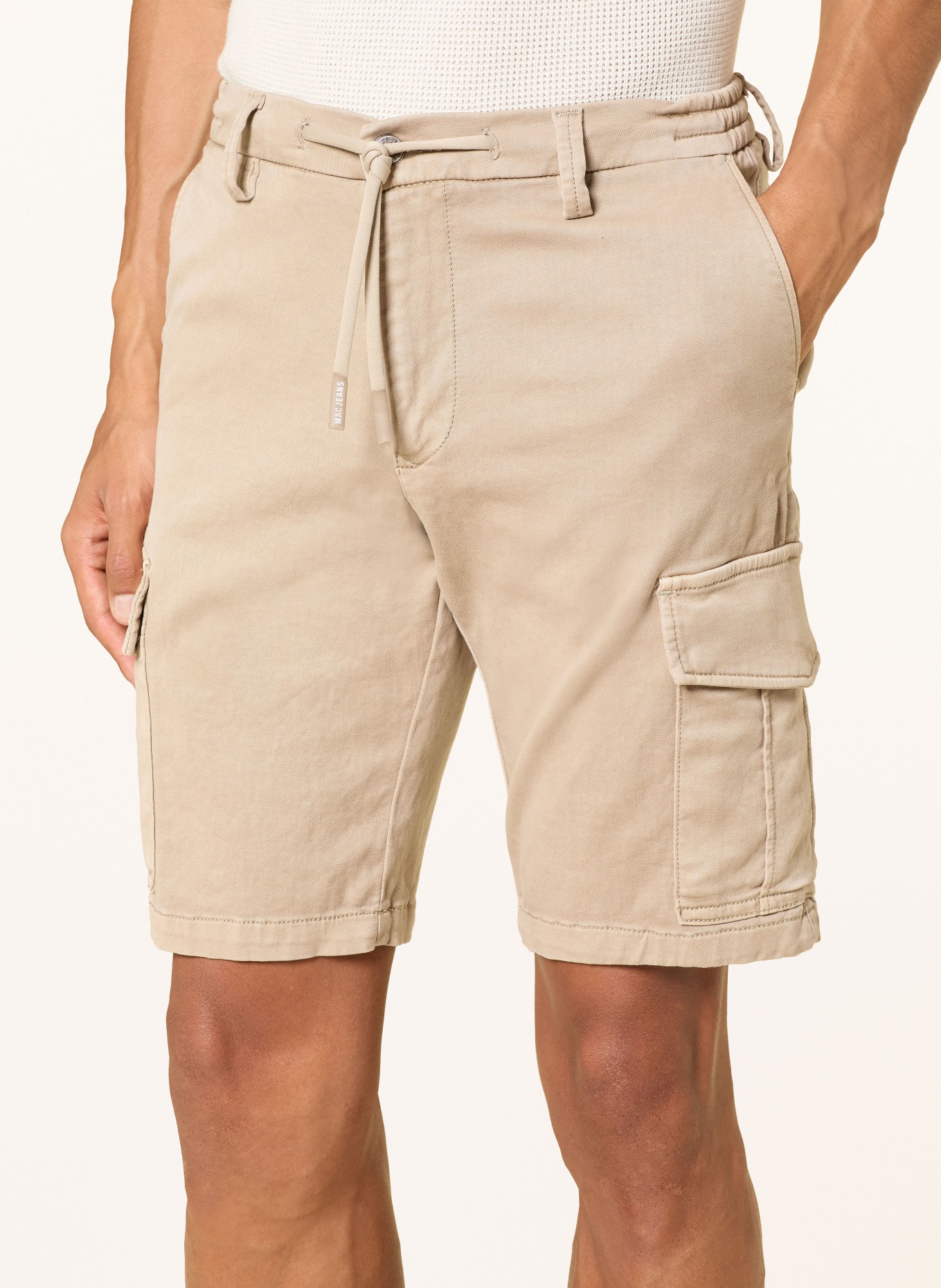 MAC JOG'N CARGO Cargo Shorts: BEIGE