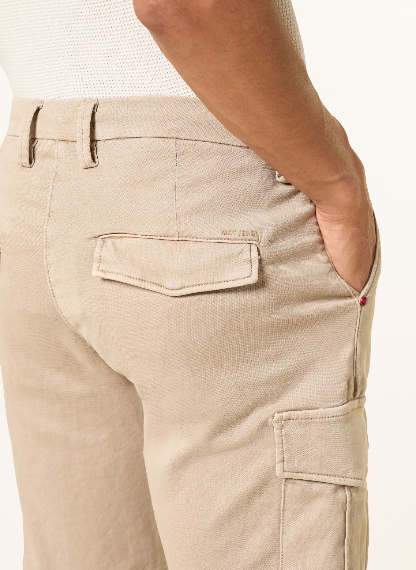 MAC JOG'N CARGO Cargo Shorts: BEIGE