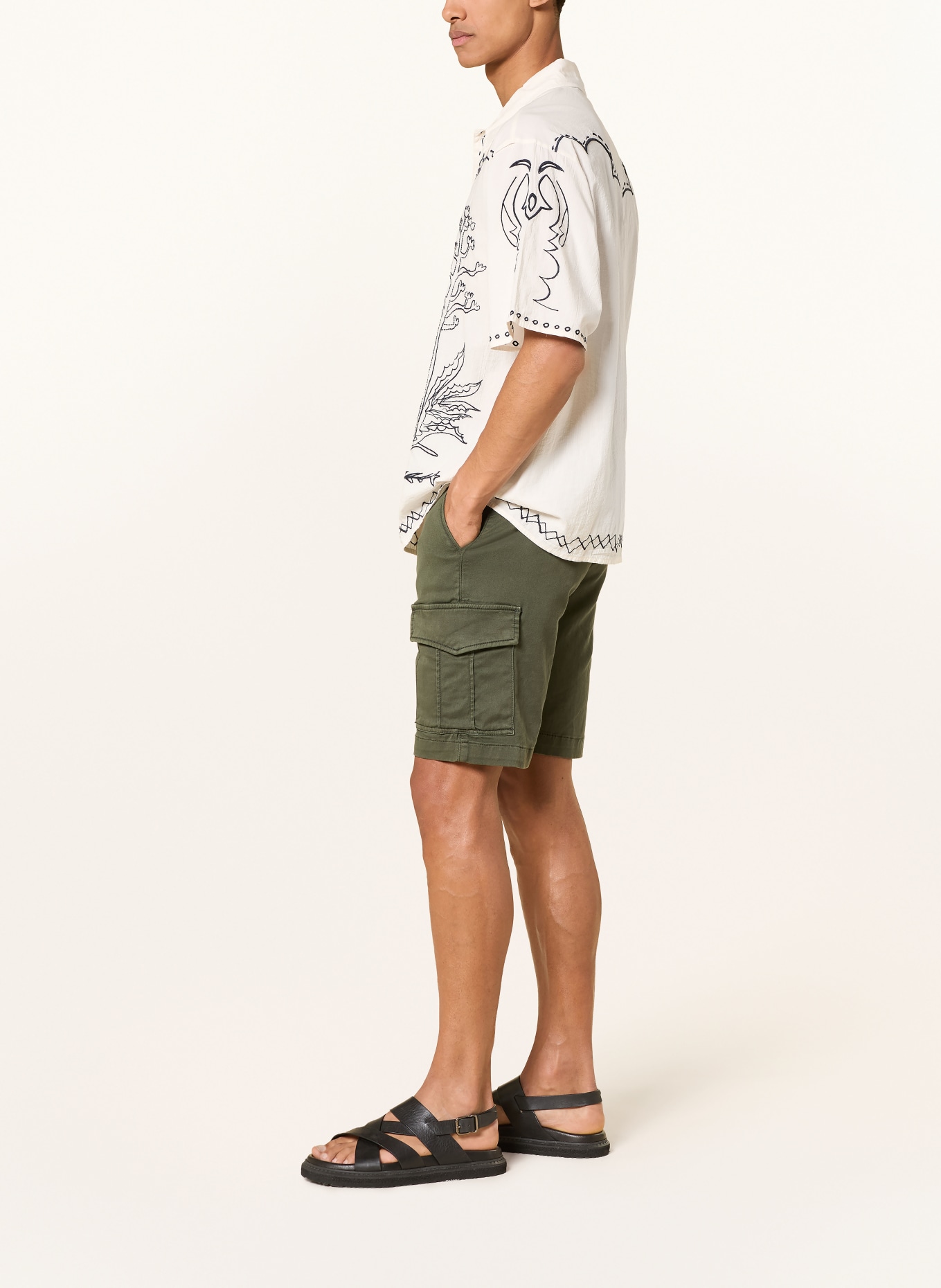 MAC JOG'N CARGO Cargo Shorts: GREEN