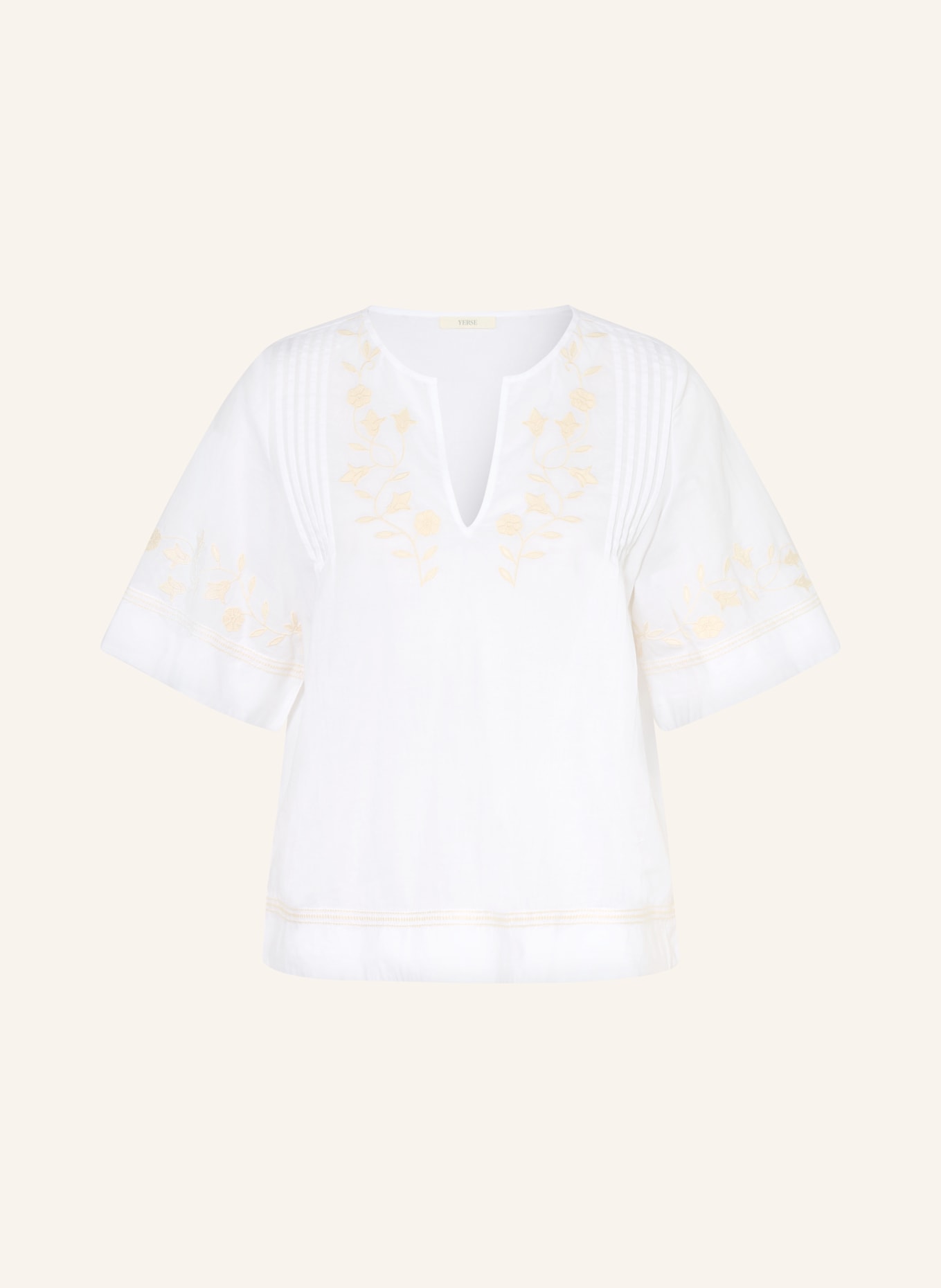 YERSE Blouse: ECRU / WHITE