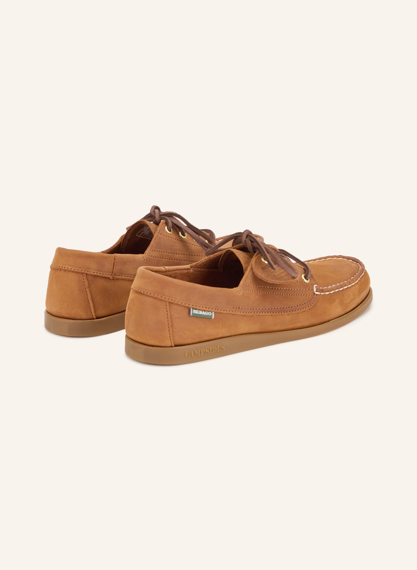 SEBAGO Pantofi de barcă ASKOOK ARTISAN TEXAS: CONIAC / CREM