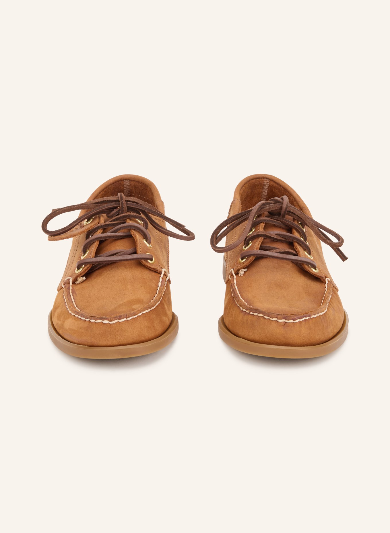 SEBAGO Pantofi de barcă ASKOOK ARTISAN TEXAS: CONIAC / CREM