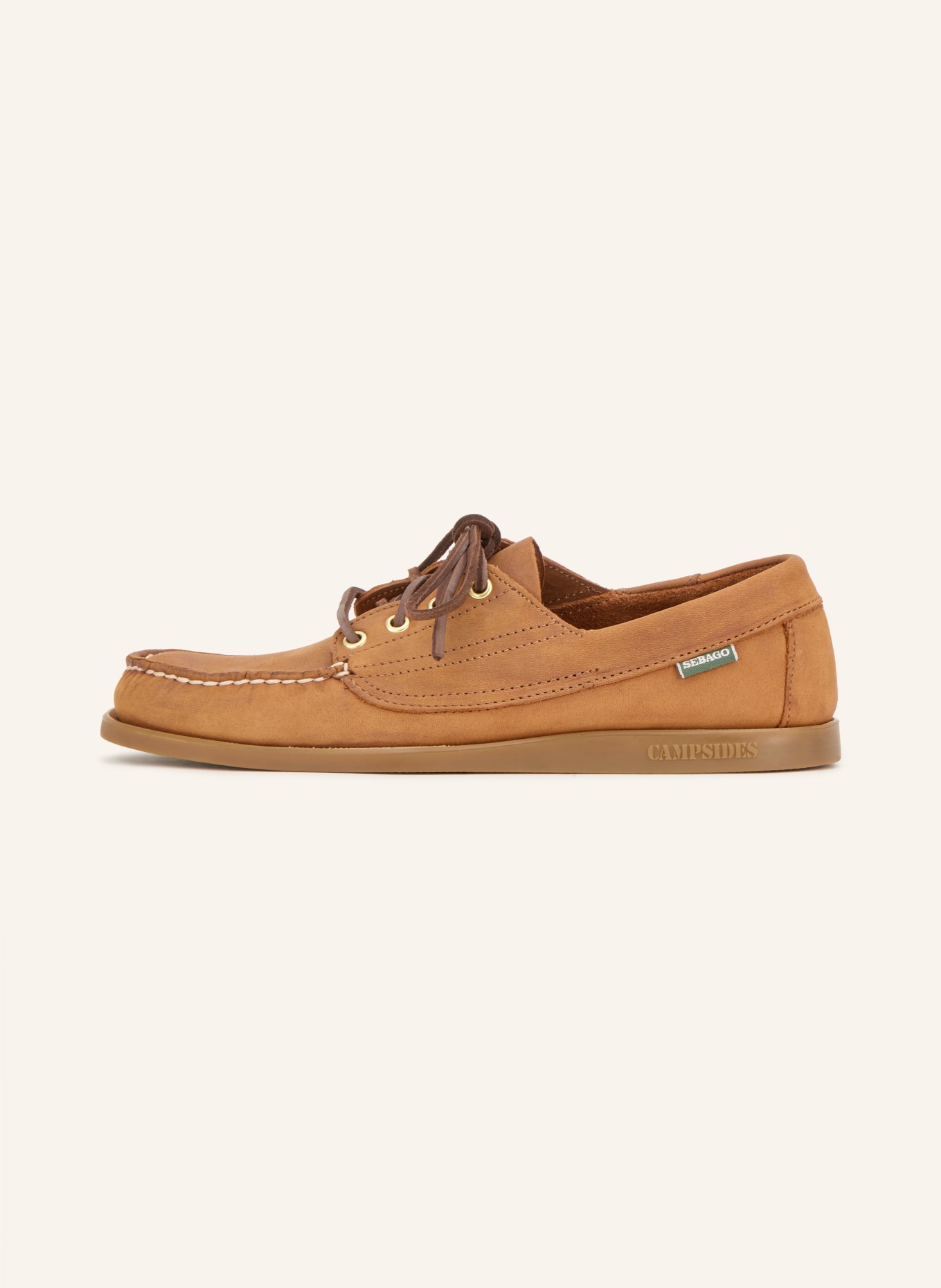 SEBAGO Pantofi de barcă ASKOOK ARTISAN TEXAS: CONIAC / CREM