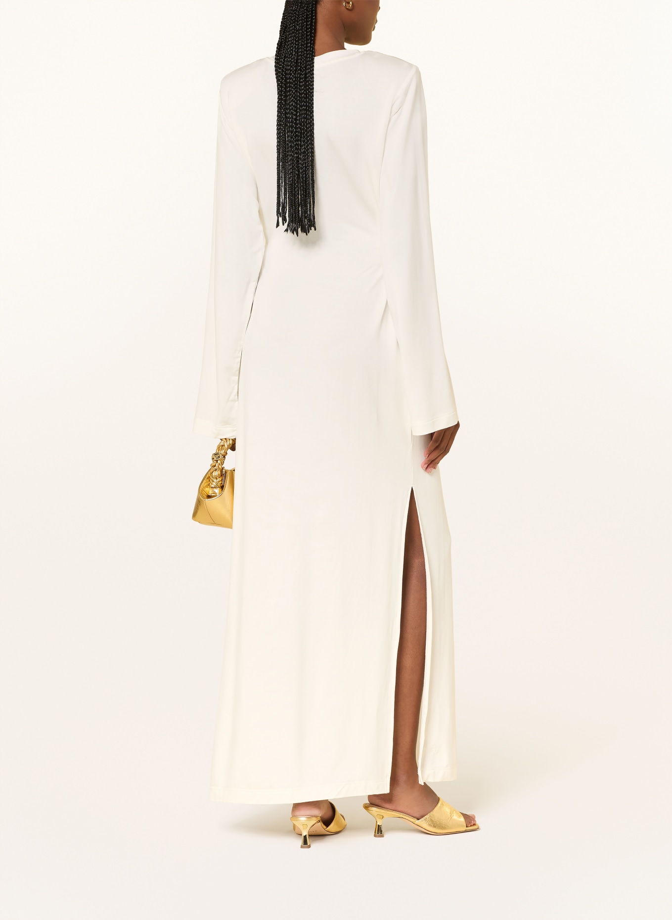 LEZU Jerseykleid SENNA: WEISS