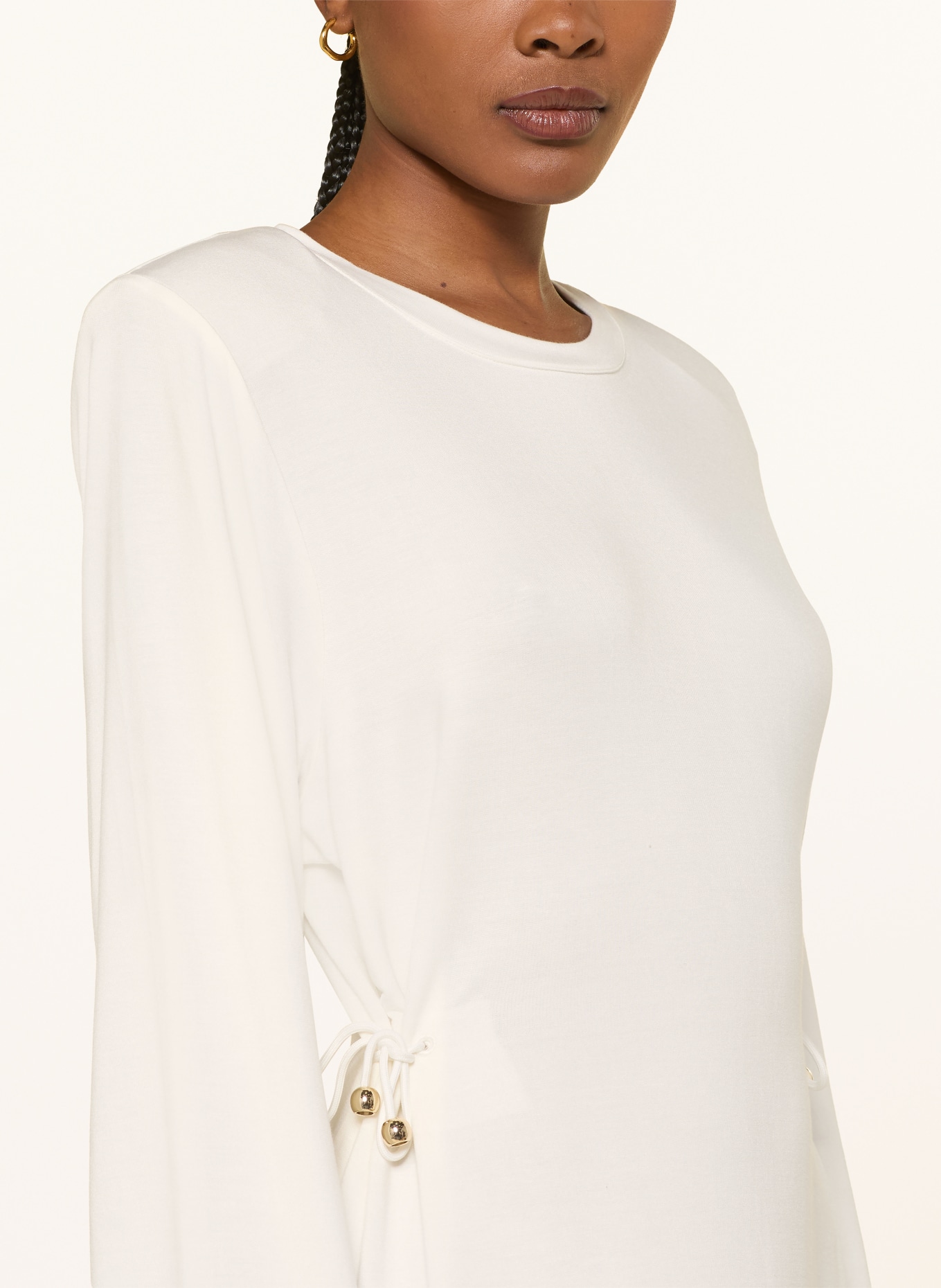 LEZU Jerseykleid SENNA: WEISS