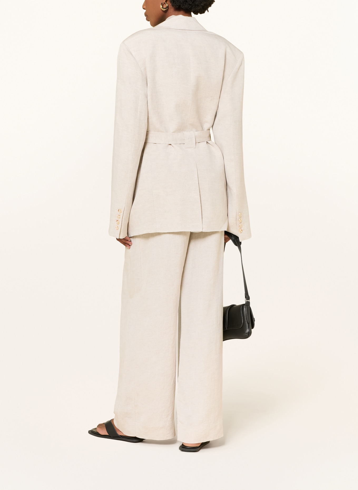 LEZU Blazer LIA mit Leinen: ECRU