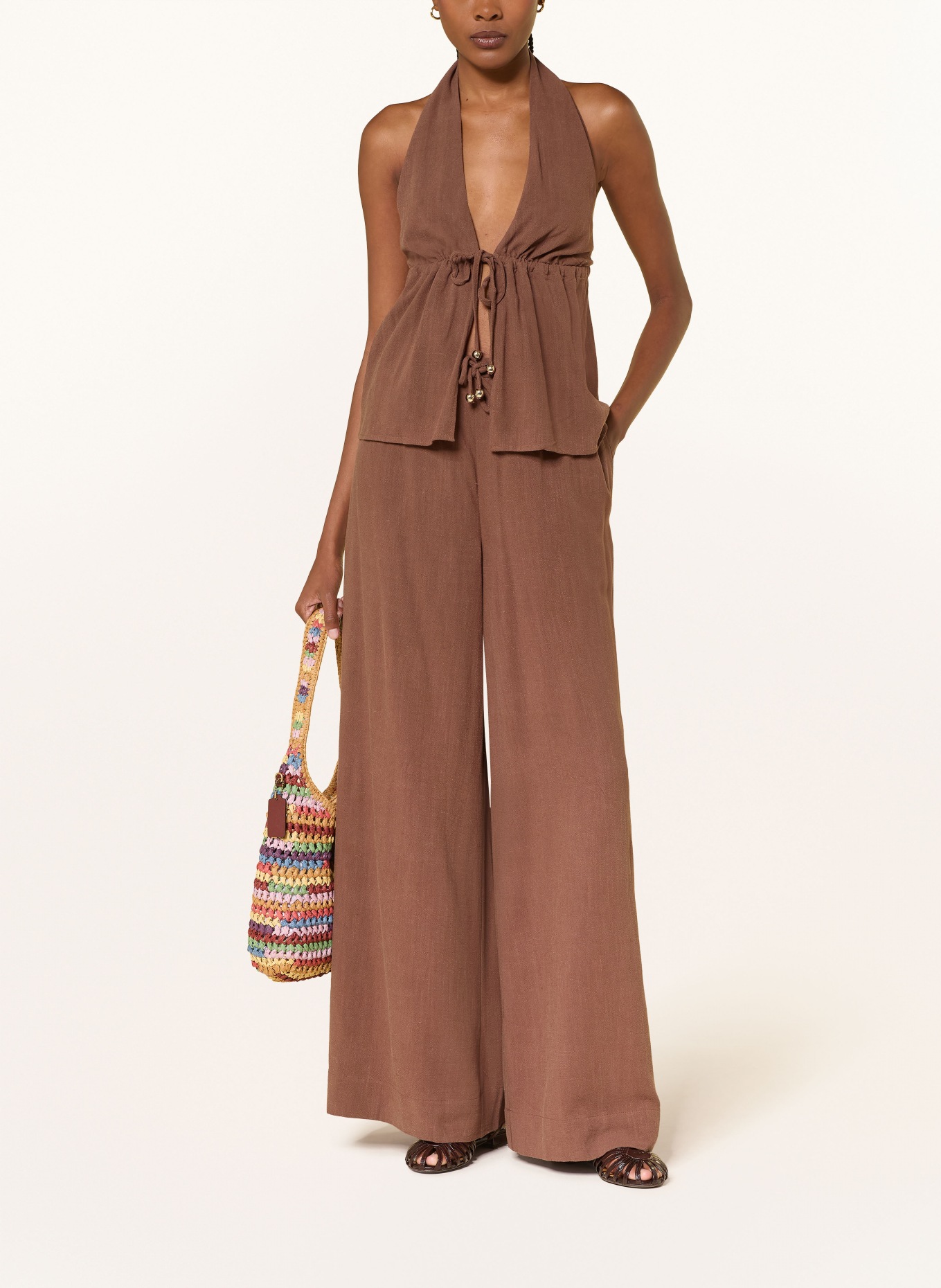 LEZU Marlenehose VALEO: BRAUN