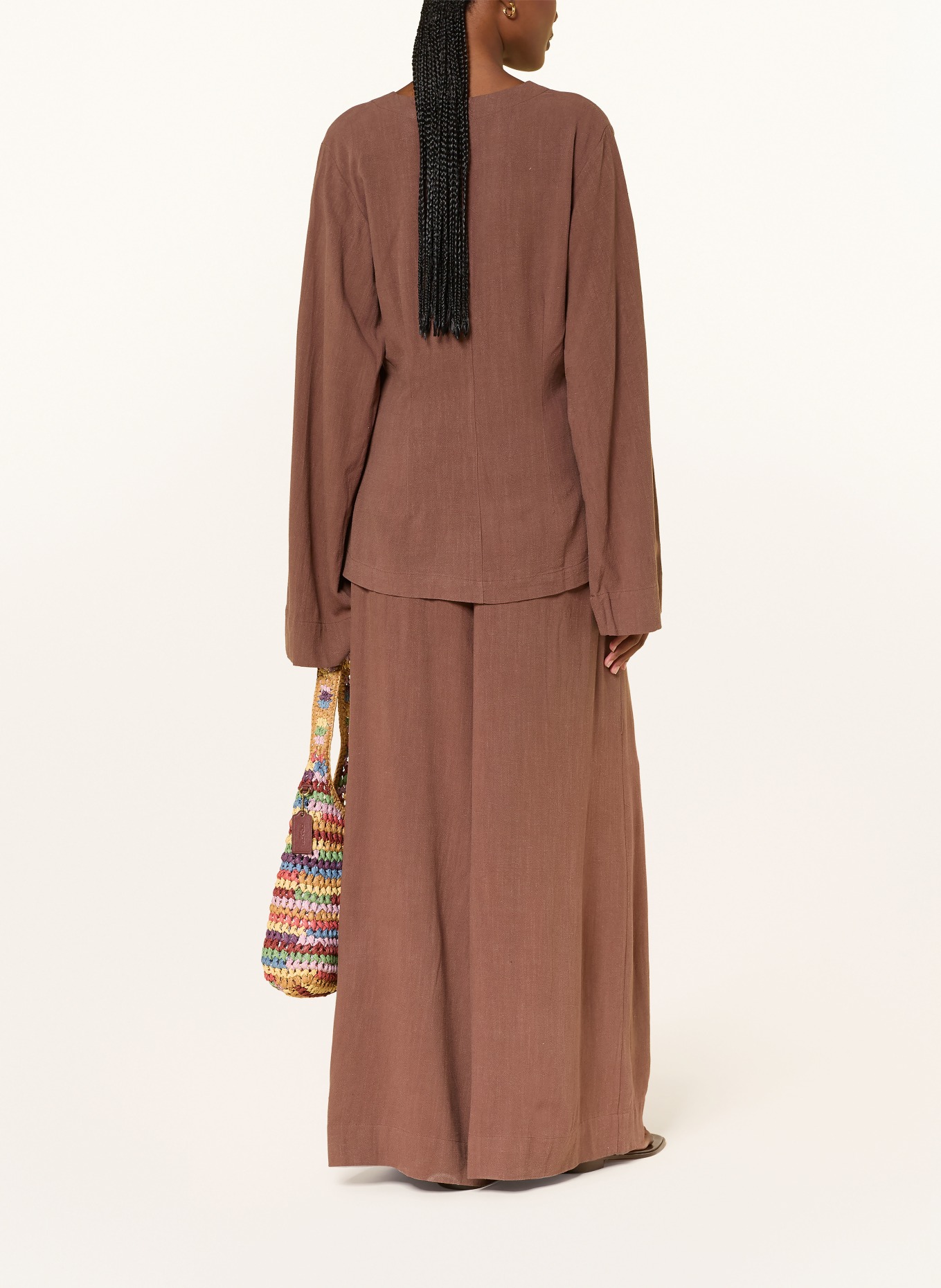LEZU Bluse ALANI: BRAUN